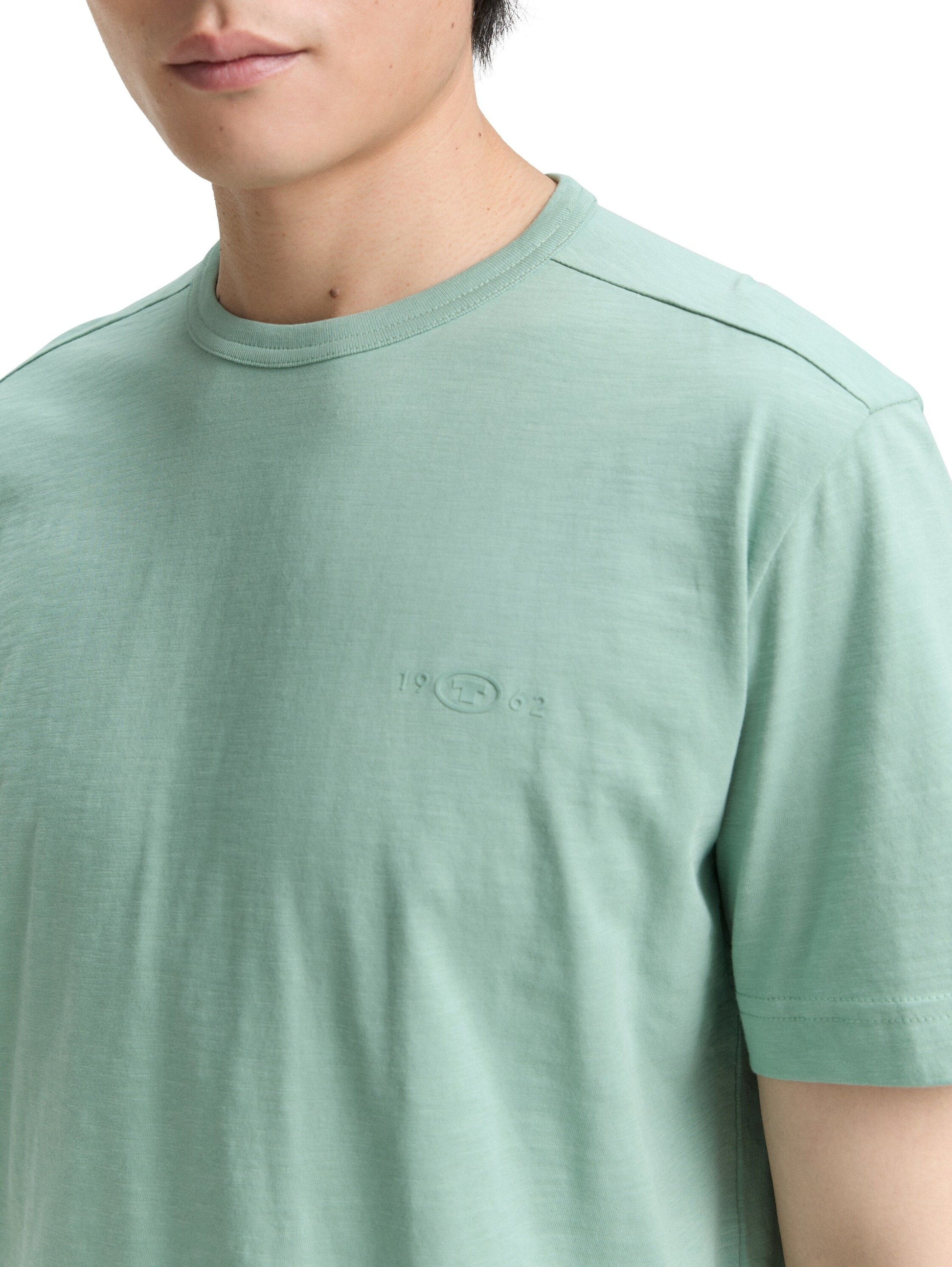 Tom Tailor Basic T-Shirt aus Baumwolle grün