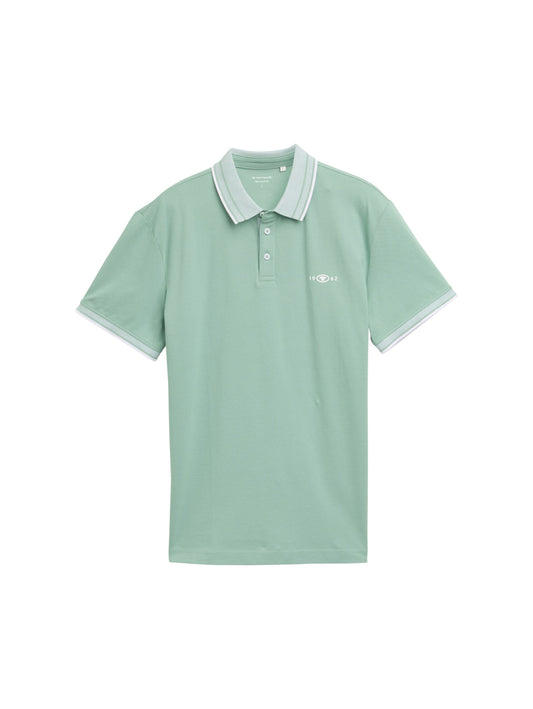 Tom Tailor Herren Piqué Poloshirt mit Stretch XXXL grün