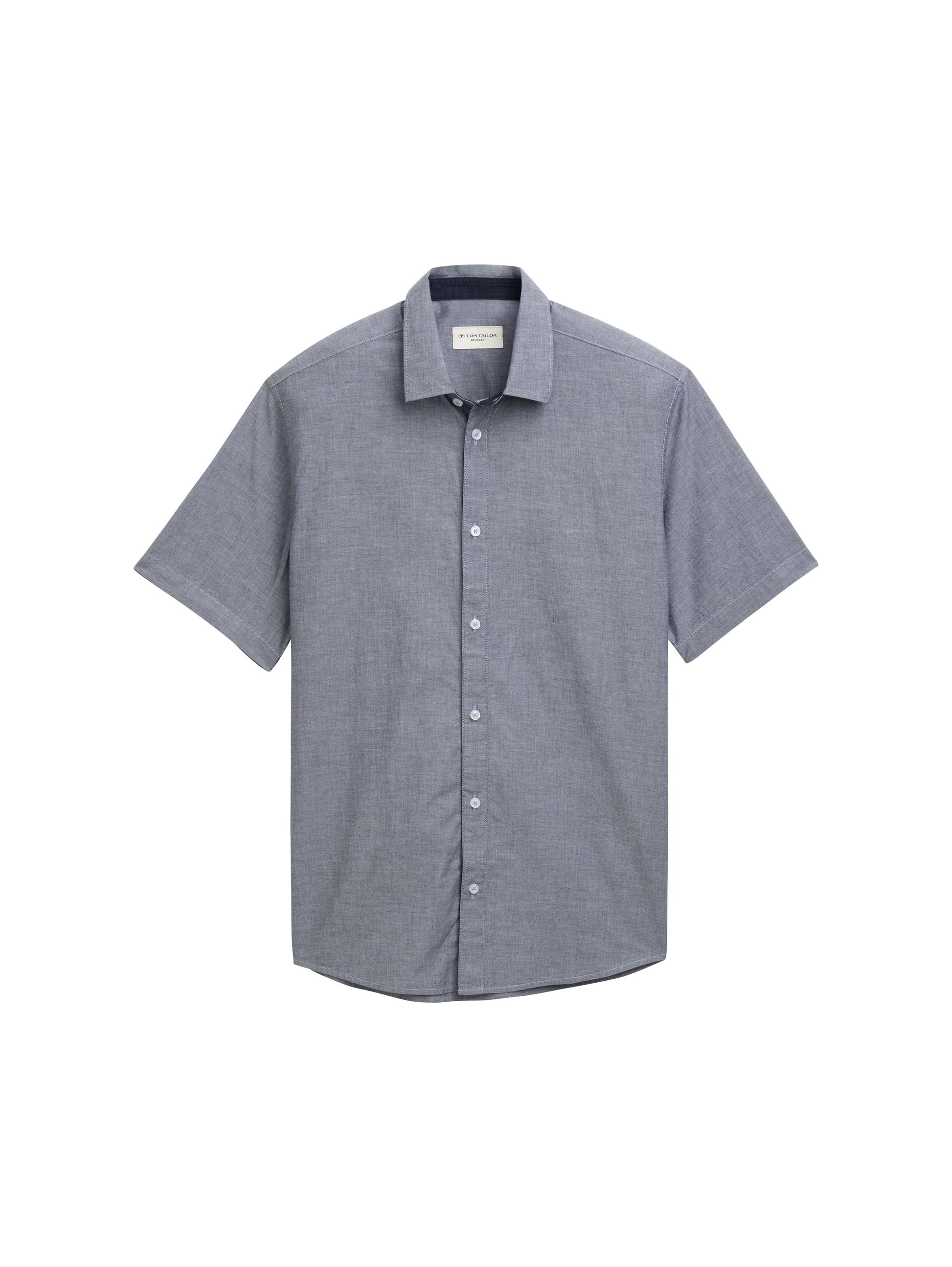 Tom Tailor Herren Kurzarmhemd XXXL blau