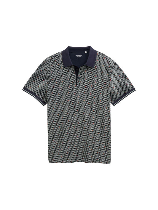 Tom Tailor Herren Piqué Poloshirt blau