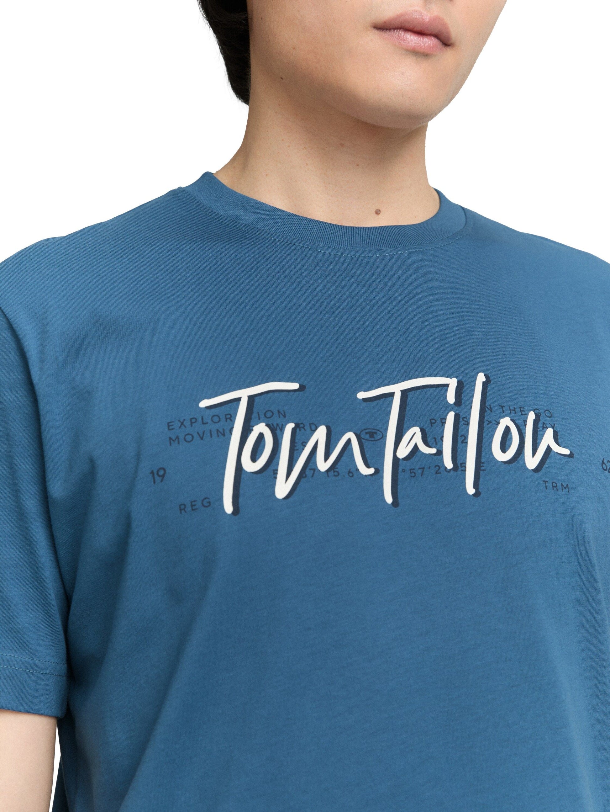 Tom Tailor Herren T-Shirt blau