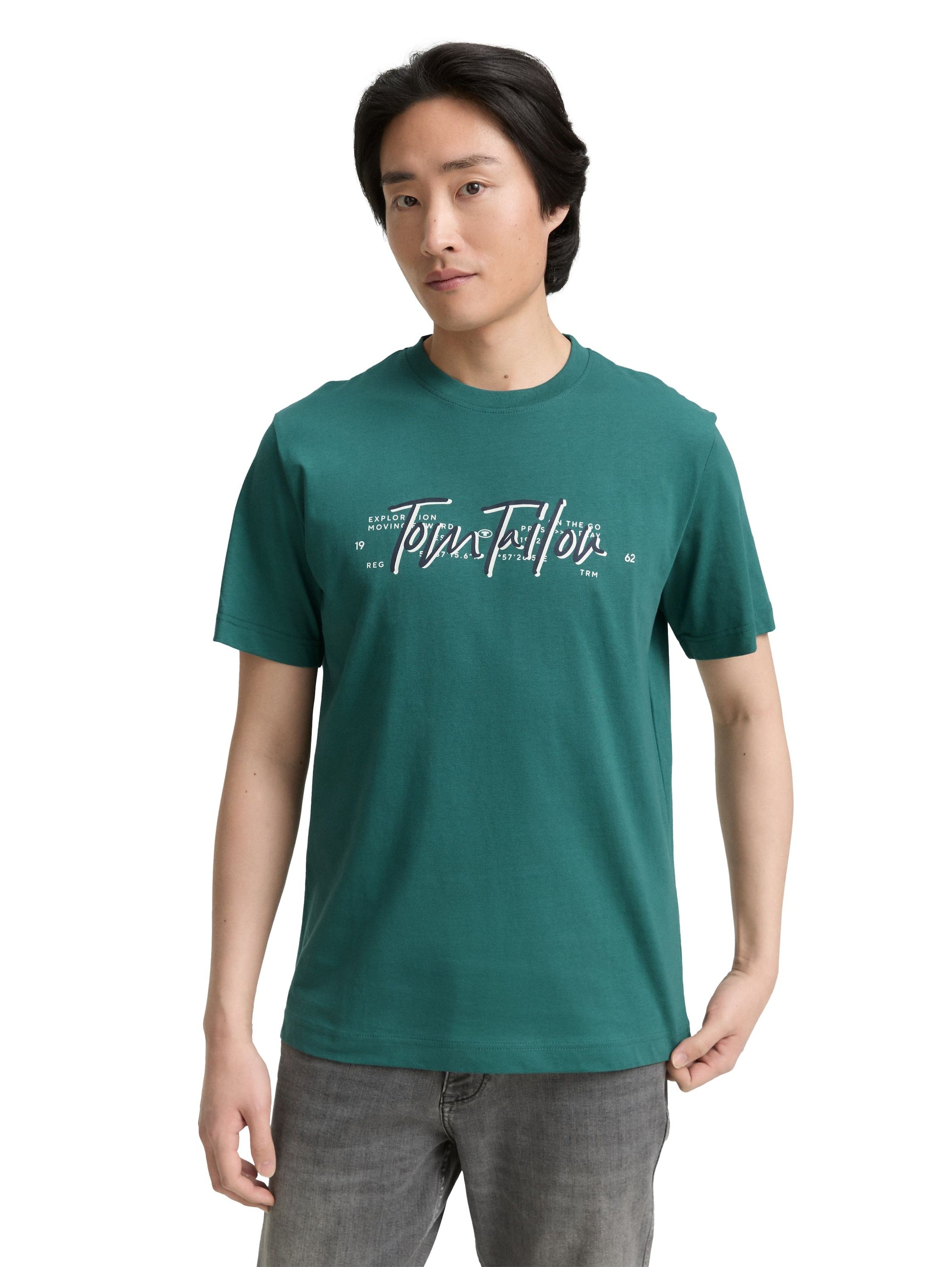 Tom Tailor Herren T-Shirt grün