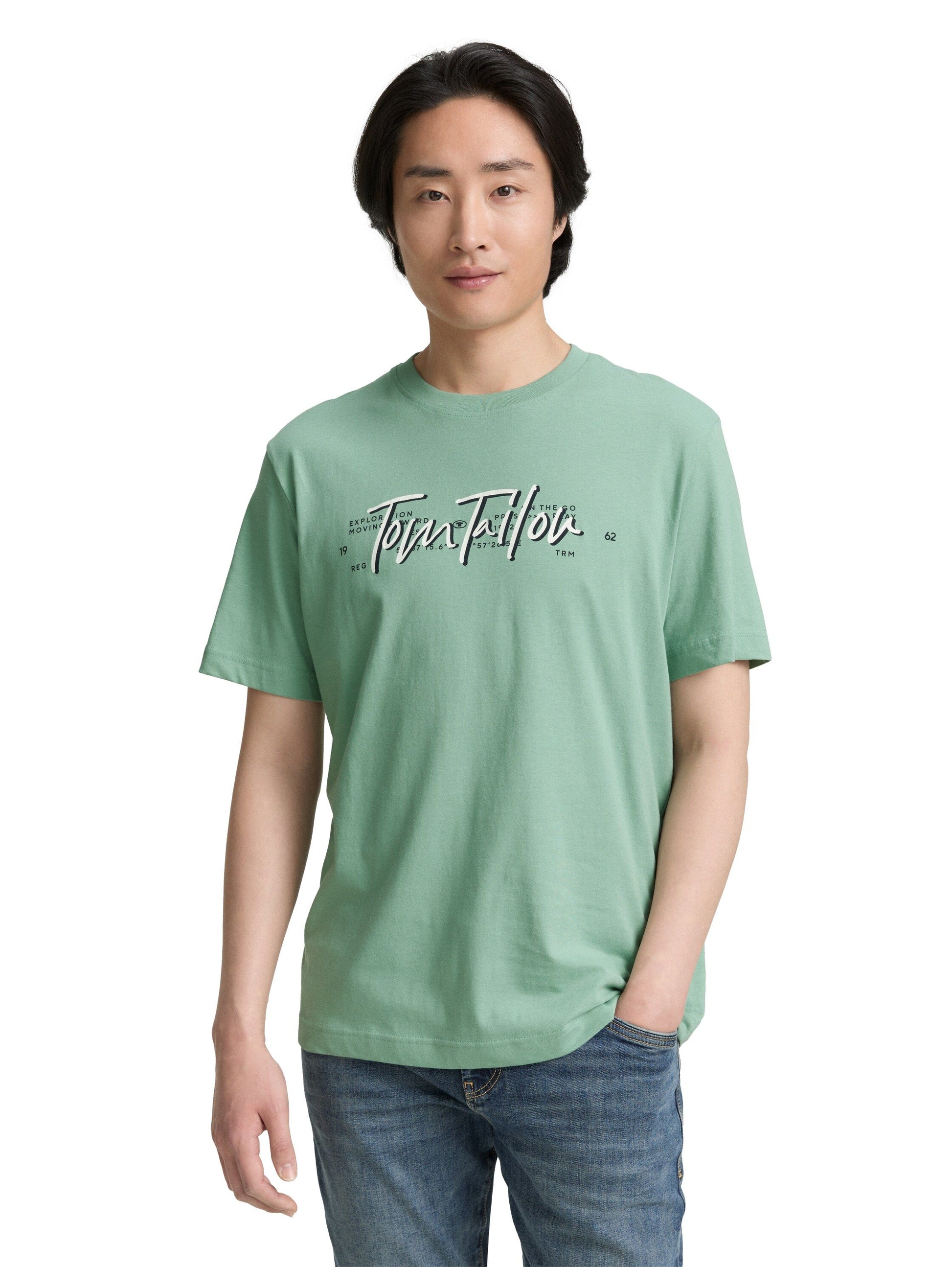 Tom Tailor Herren T-Shirt grün