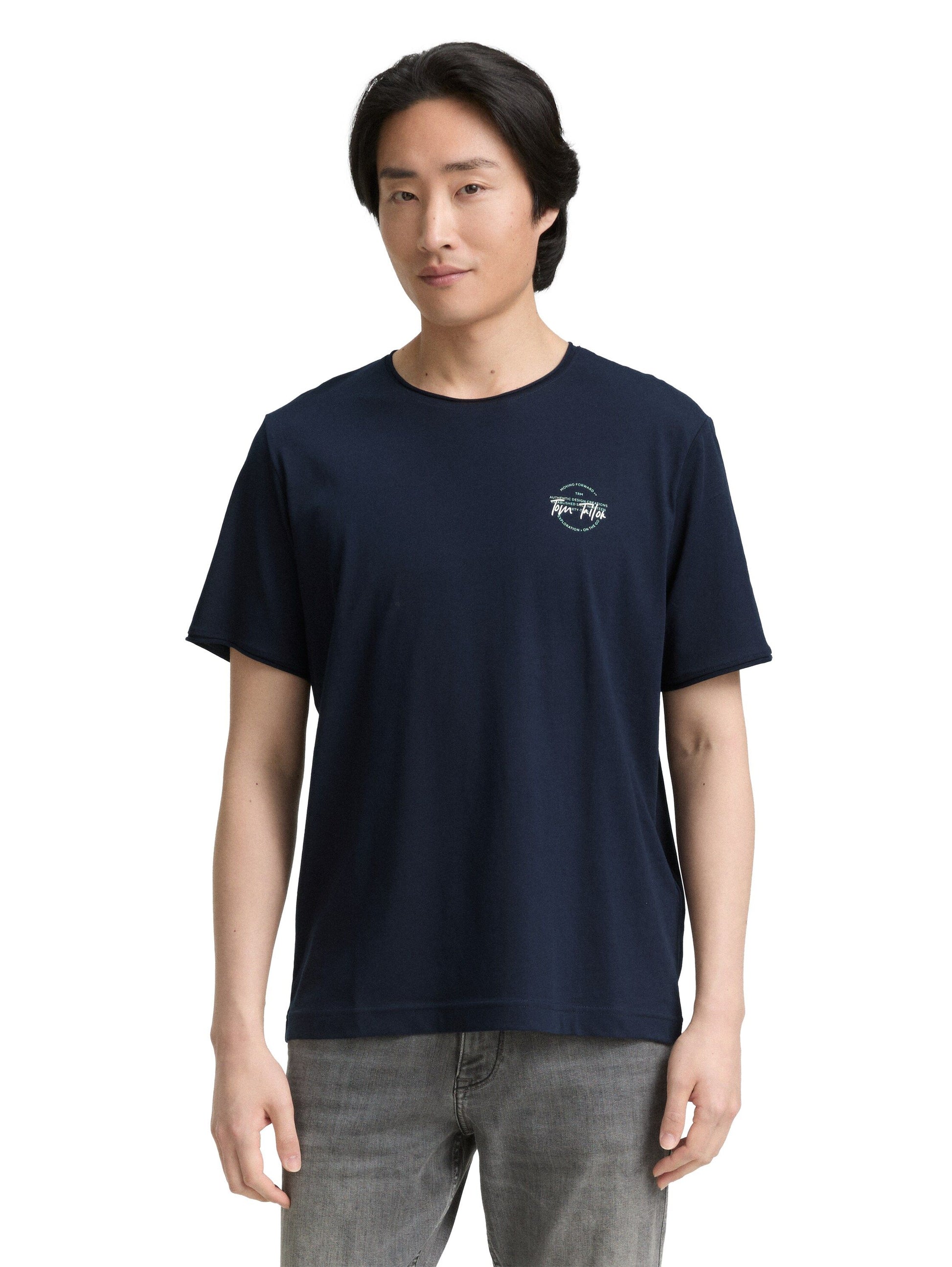Tom Tailor Herren T-Shirt blau