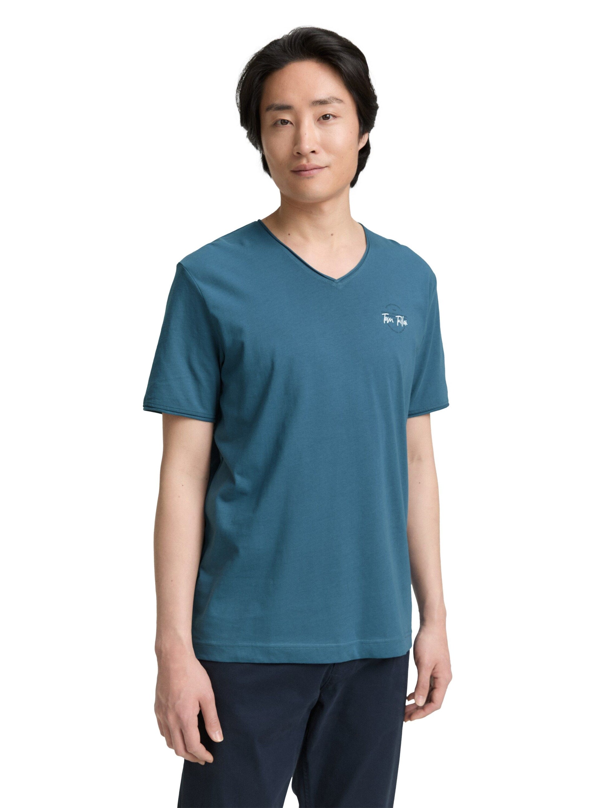 Tom Tailor Herren T-Shirt blau