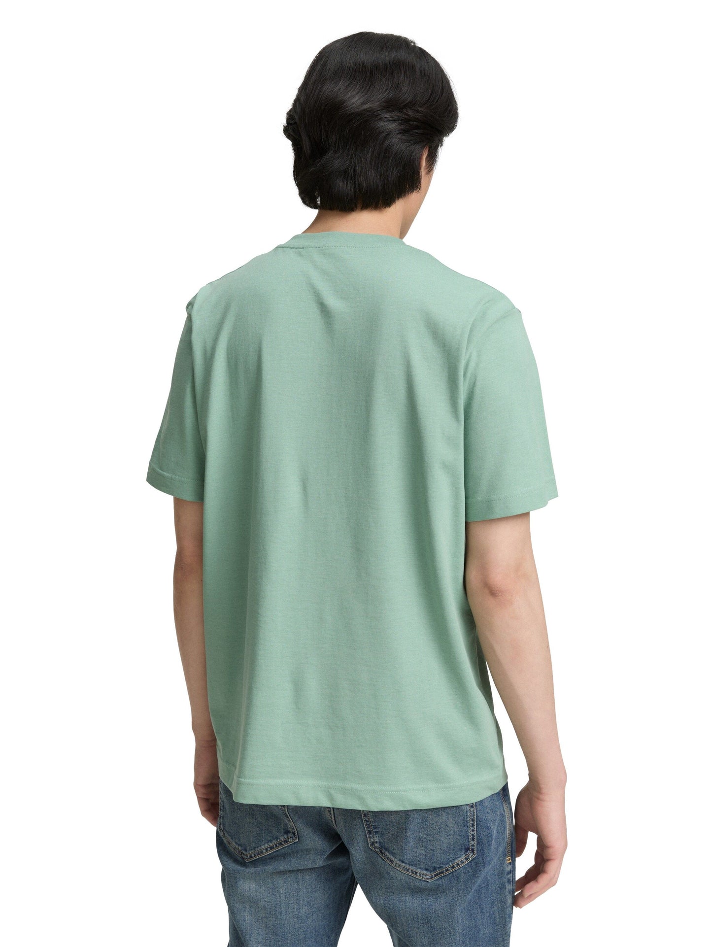 Tom Tailor Herren Henley T-Shirt grün