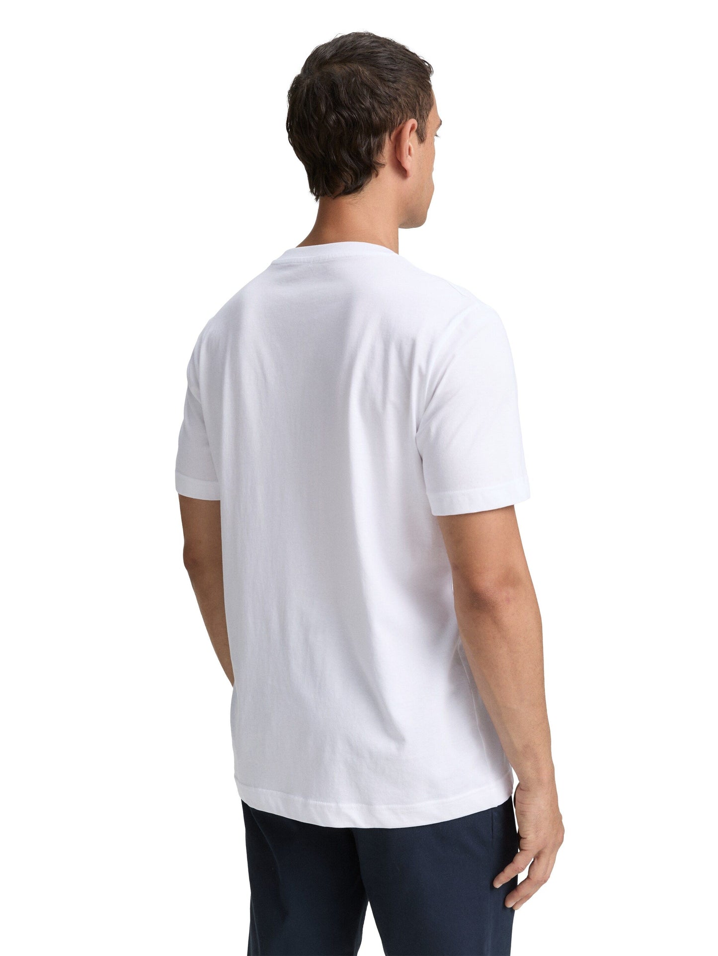 Tom Tailor Herren T-Shirts 2er-Pack weiß