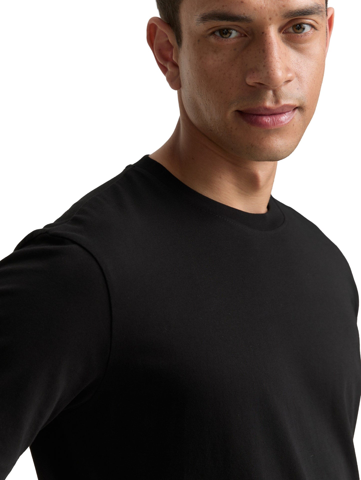 Tom Tailor Herren T-Shirts 2er-Pack schwarz
