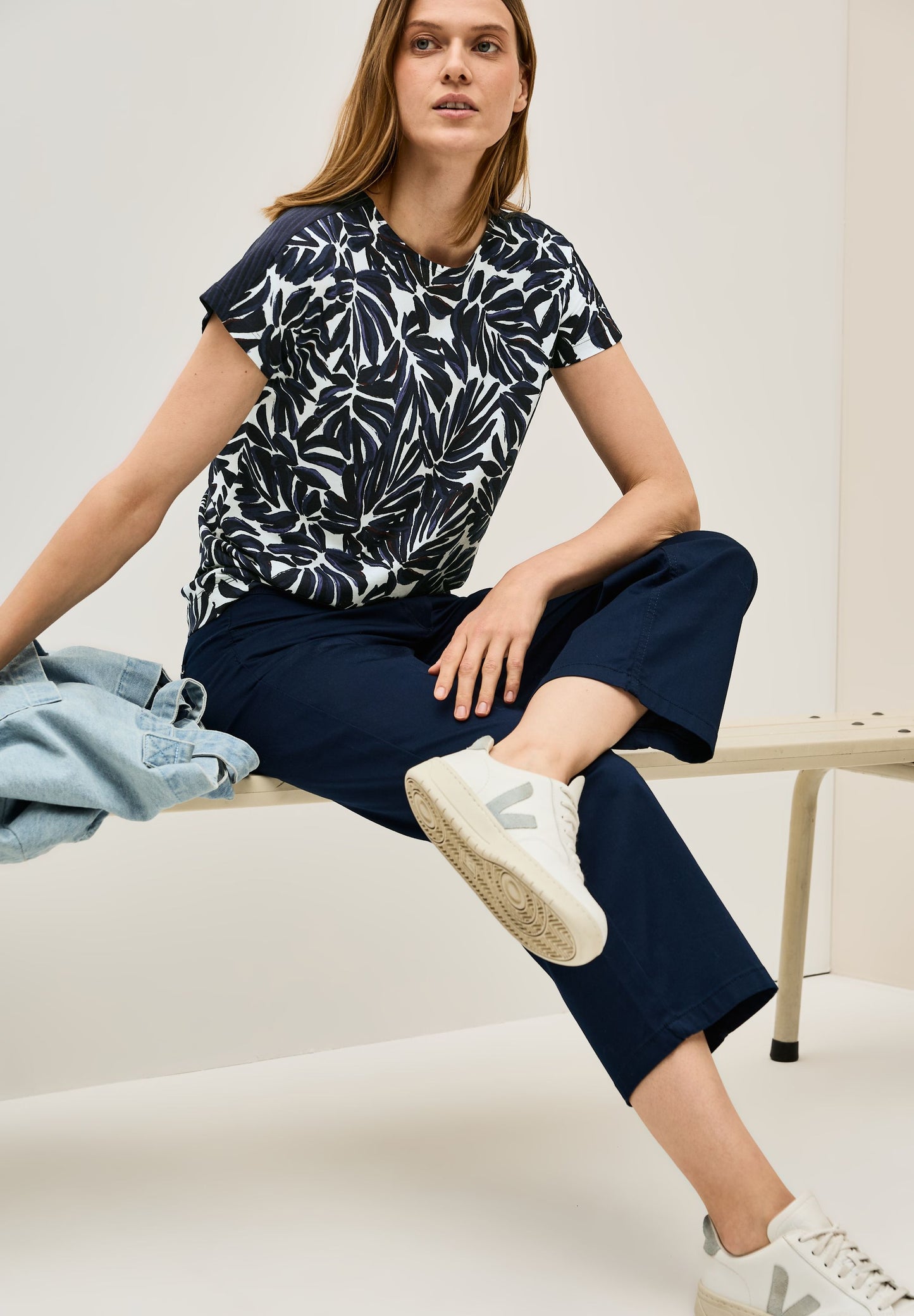 Cecil Damen Shirt blau