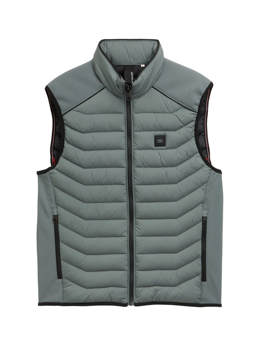 Tom Tailor Herren Hybrid Steppweste XXXL grün