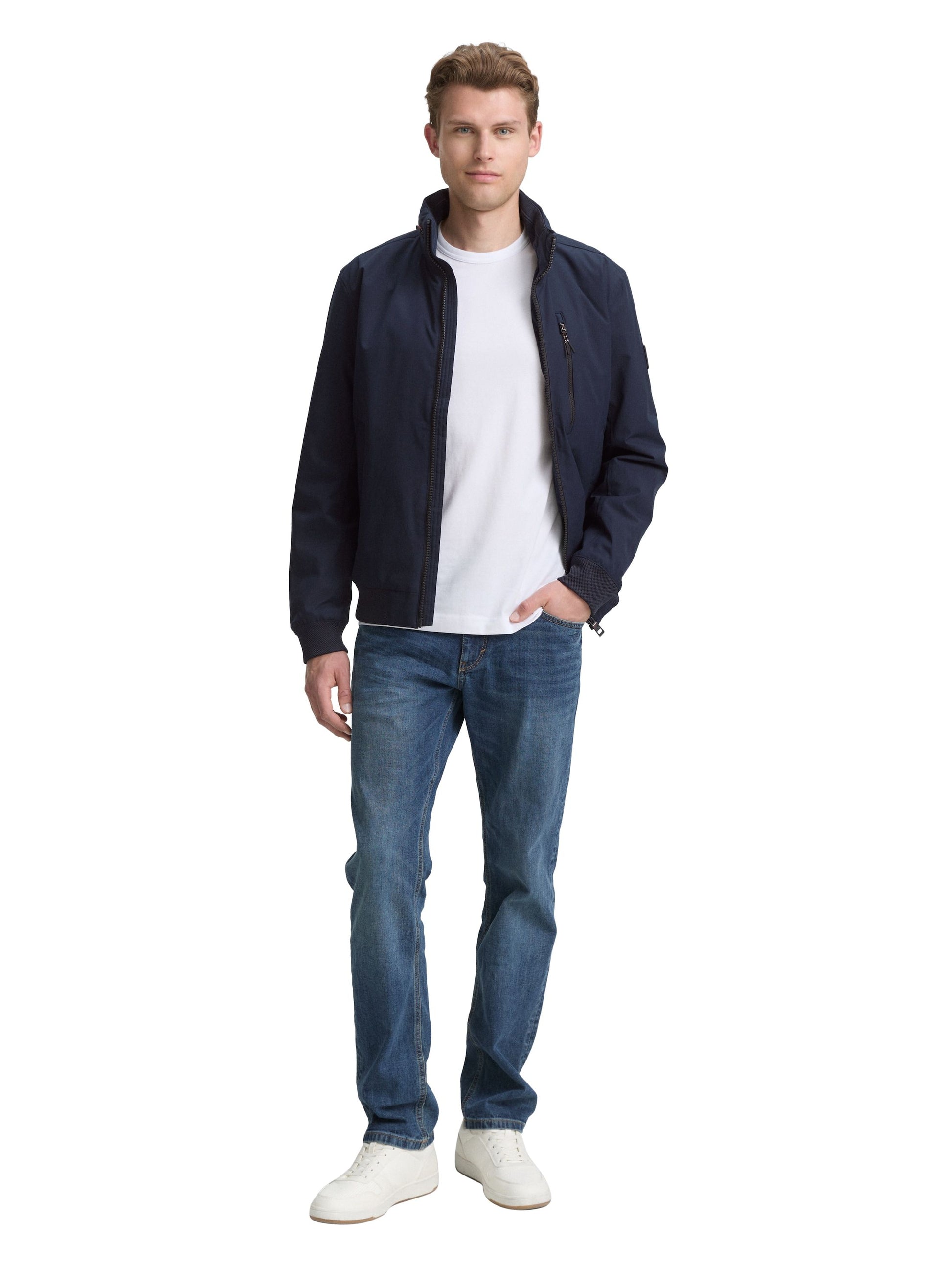 Tom Tailor Herren Blouson Jacke blau