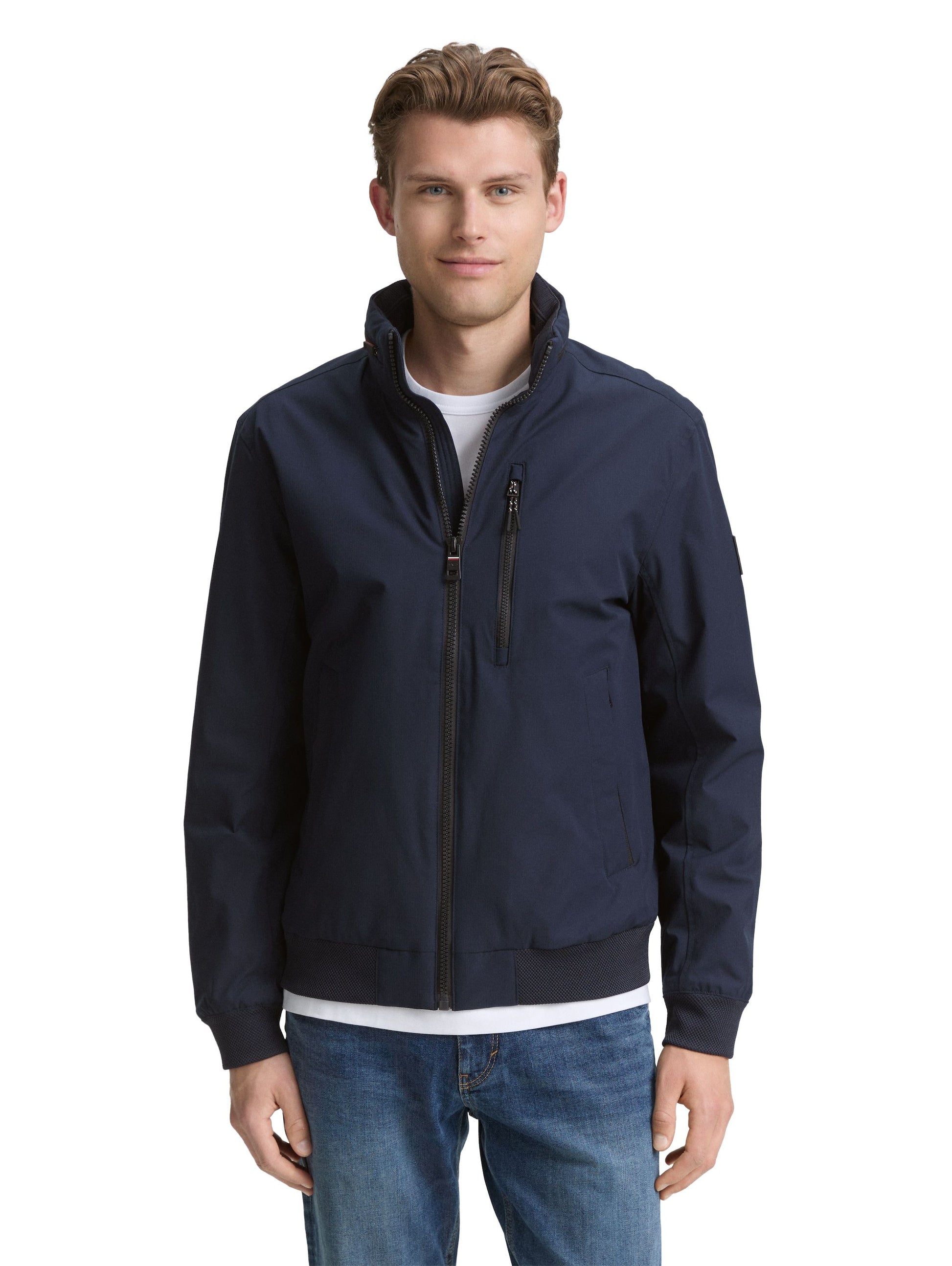 Tom Tailor Herren Blouson Jacke blau