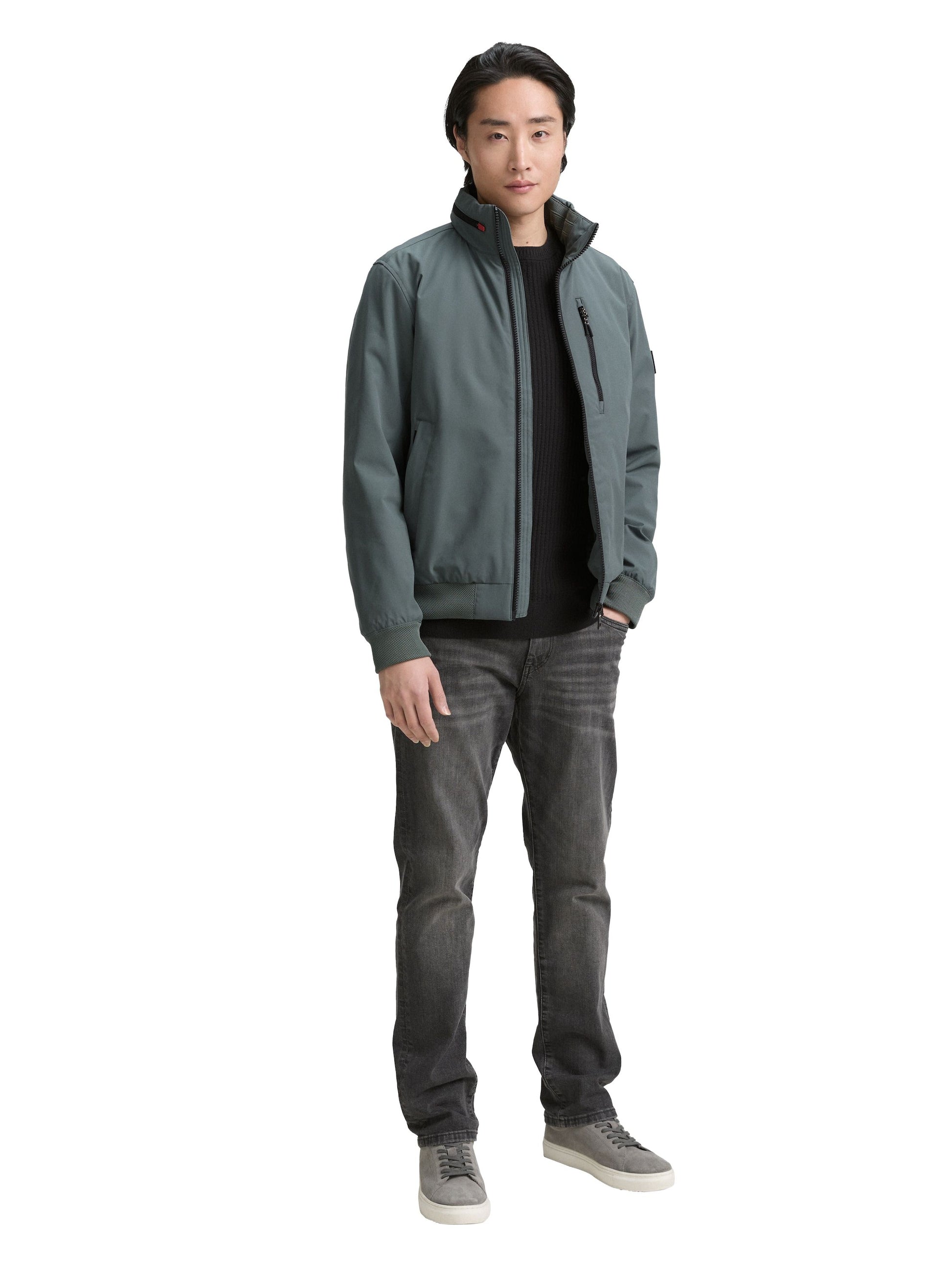 Tom Tailor Herren Blouson Jacke grün