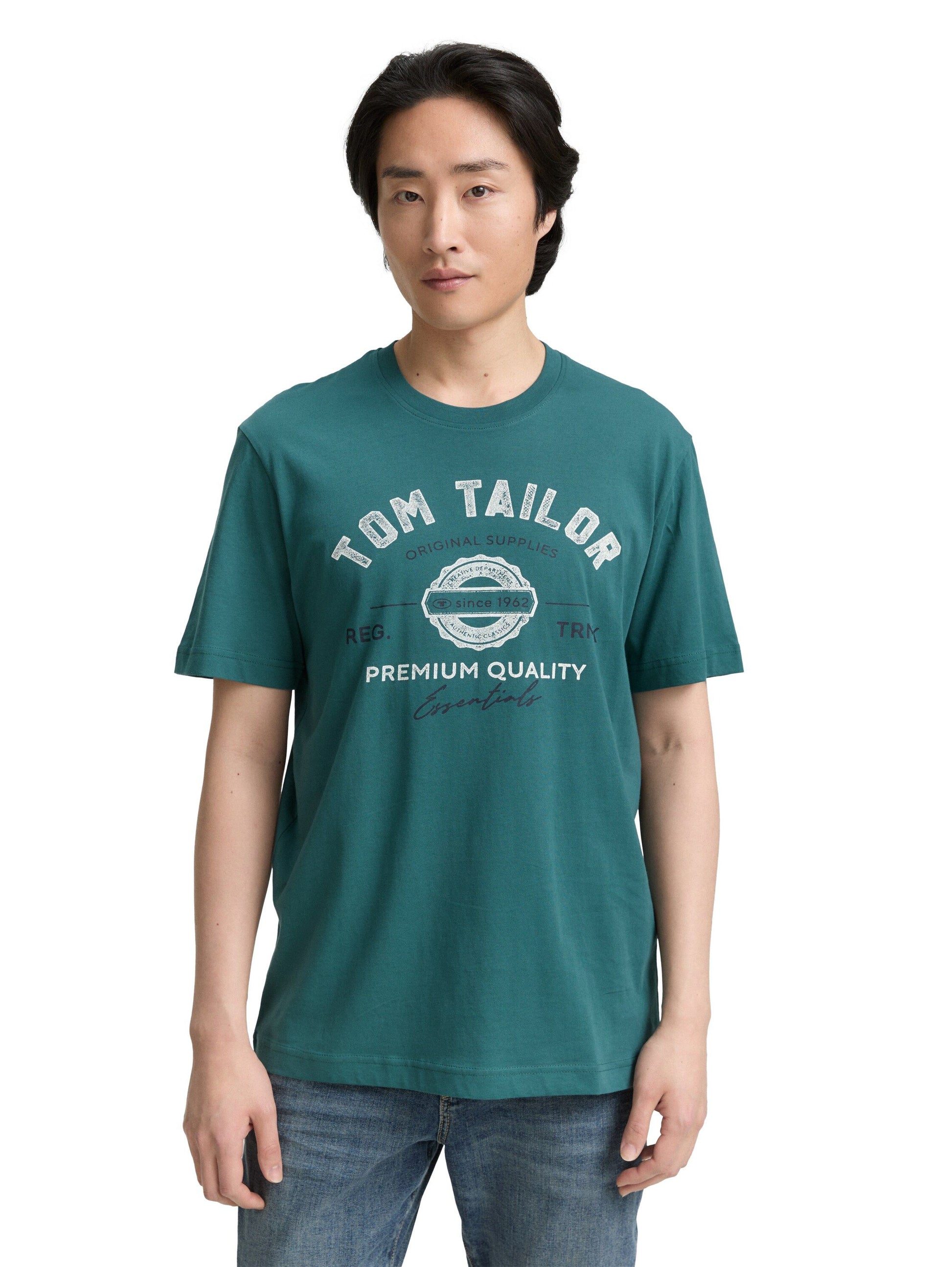 Tom Tailor – Tom Tailor Herren T-Shirt mit Logo-Print