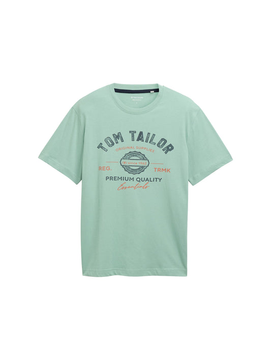 Tom Tailor Herren T-Shirt mit Logo-Print XXXL grün