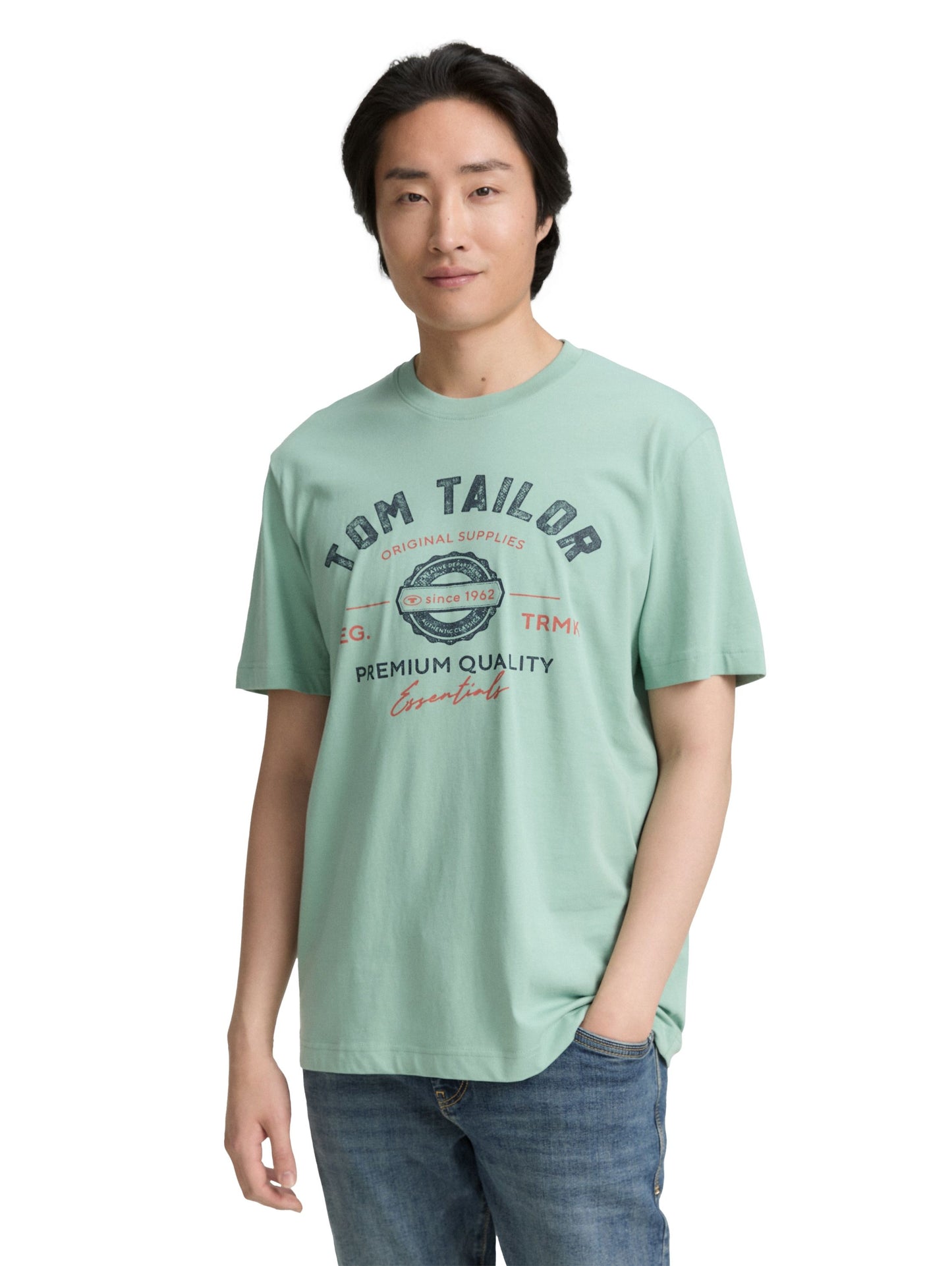 Tom Tailor – Tom Tailor Herren T-Shirt mit Logo-Print