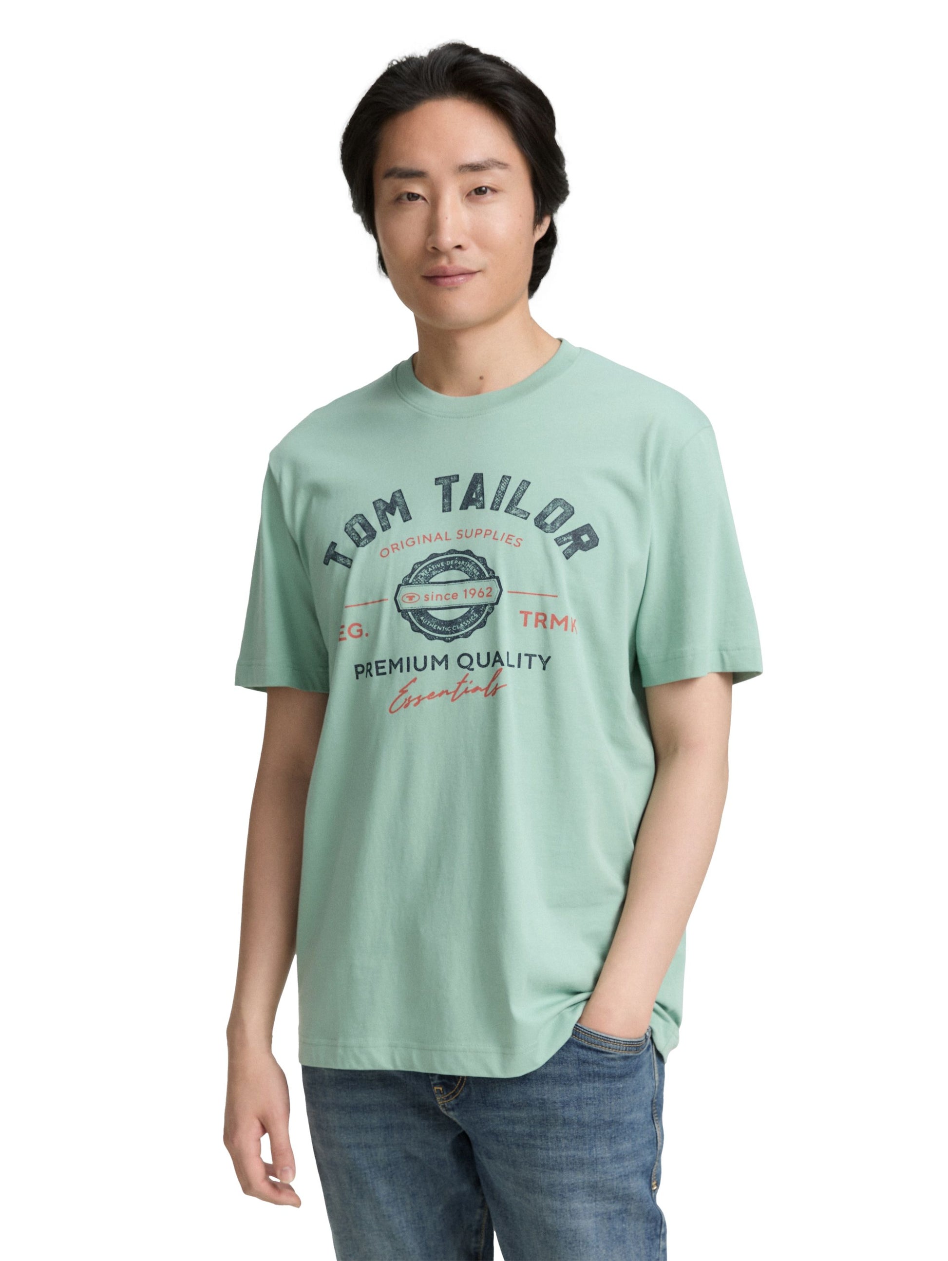 Tom Tailor – Tom Tailor Herren T-Shirt mit Logo-Print