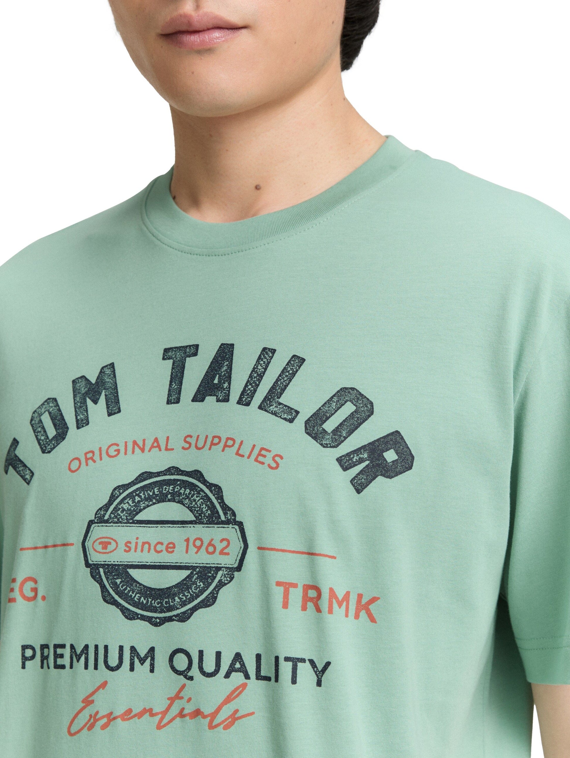 Tom Tailor – Tom Tailor Herren T-Shirt mit Logo-Print