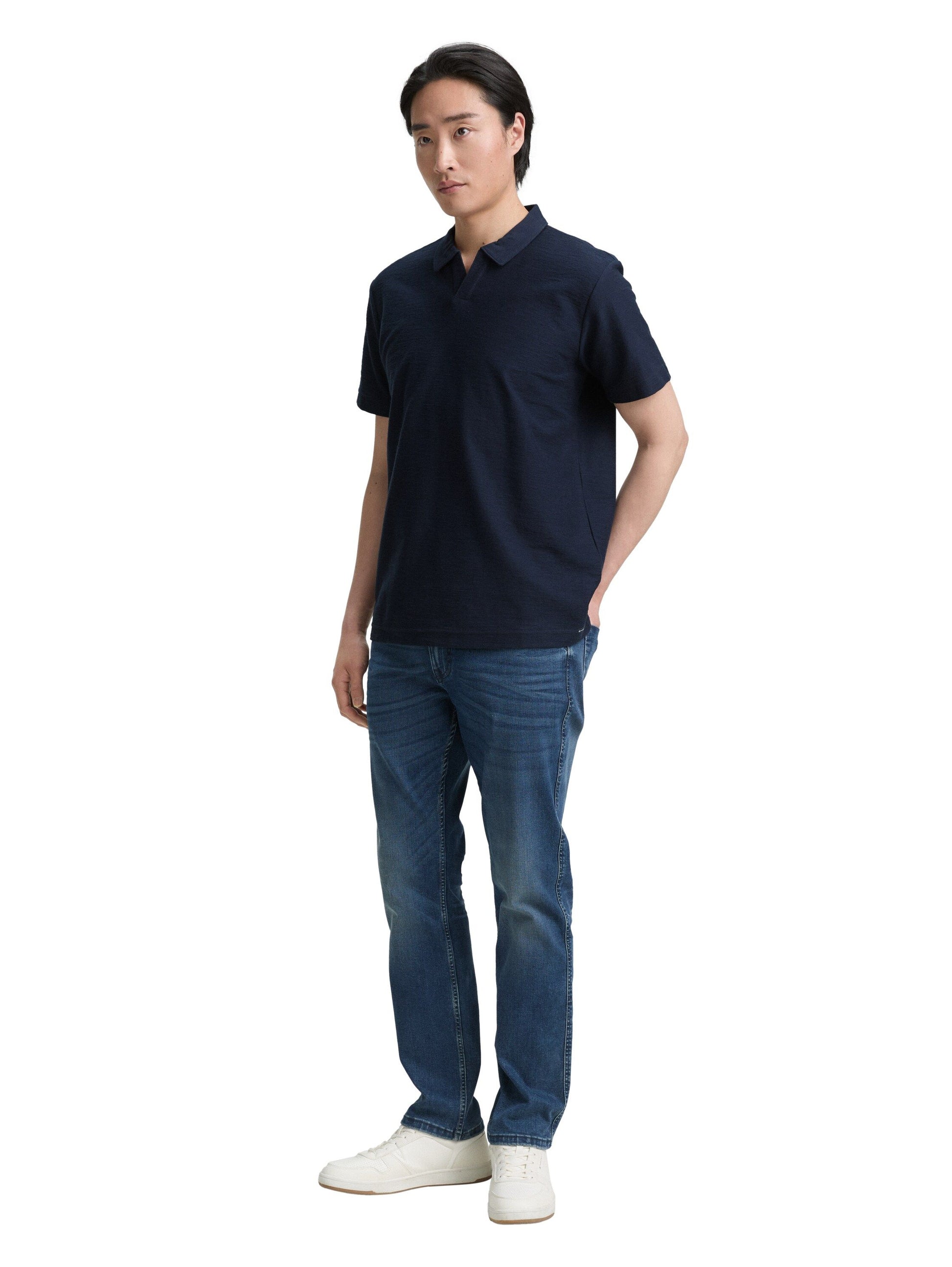 Tom Tailor Herren Poloshirt blau