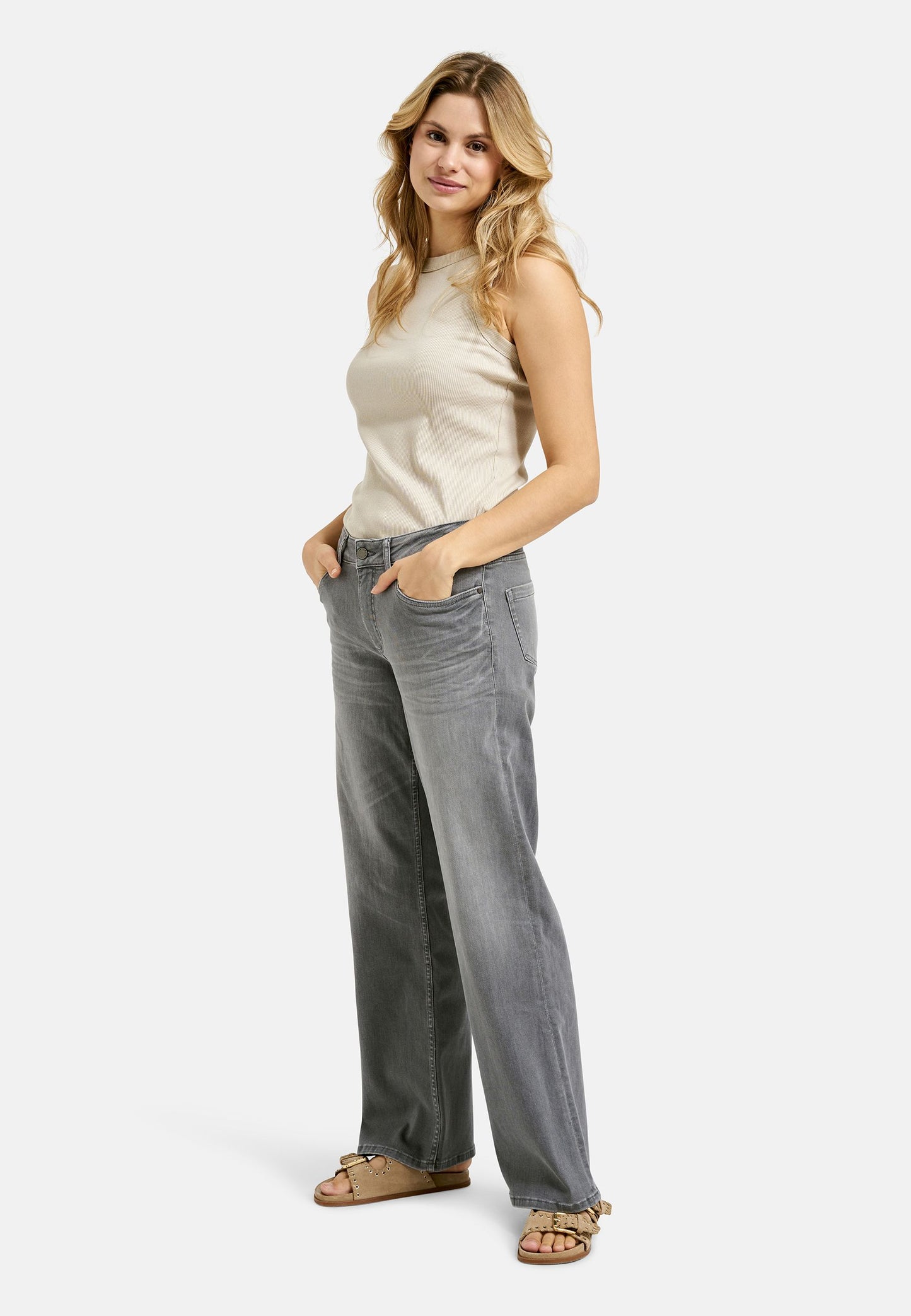 Smith&Soul Damen Jeans Sina grau