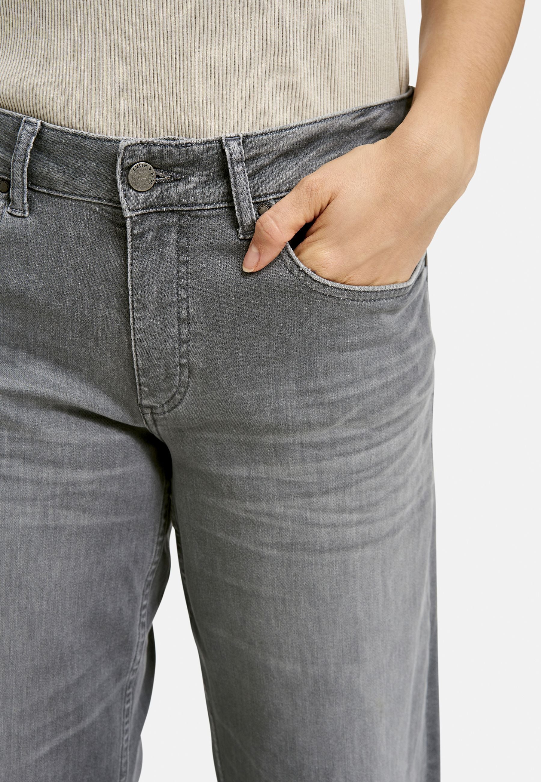 Smith&Soul Damen Jeans Sina grau