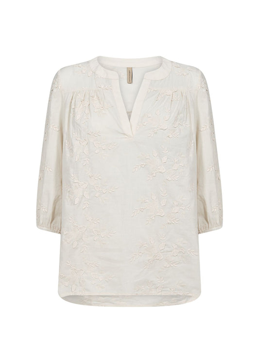Soyaconcept Damen Bluse SC-SILVA 1 XXL beige