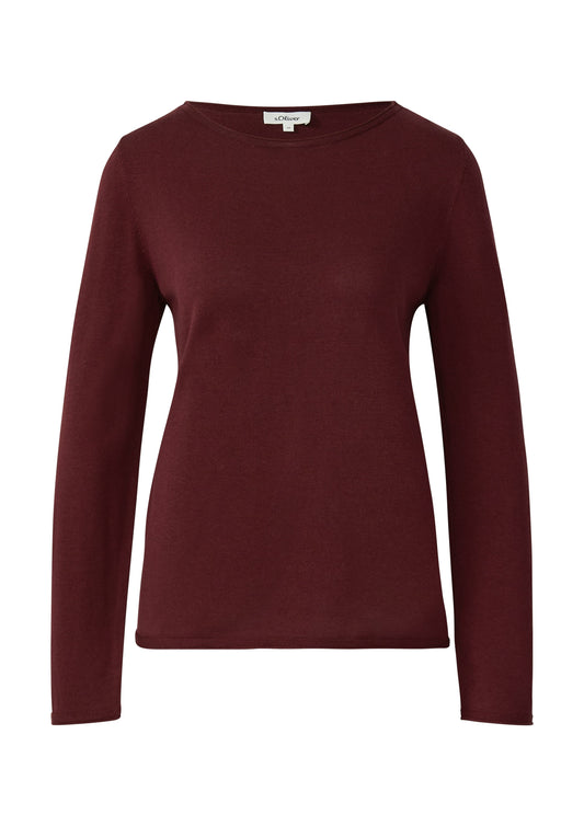 s.Oliver Damen Strickpullover rot
