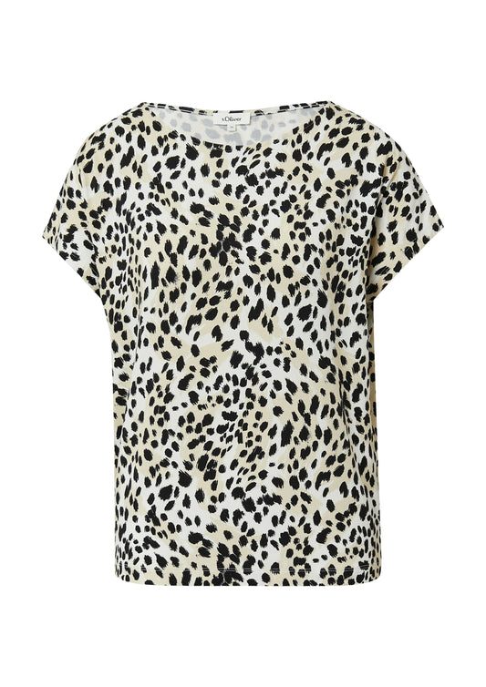 s.Oliver Damen T-Shirt weiß