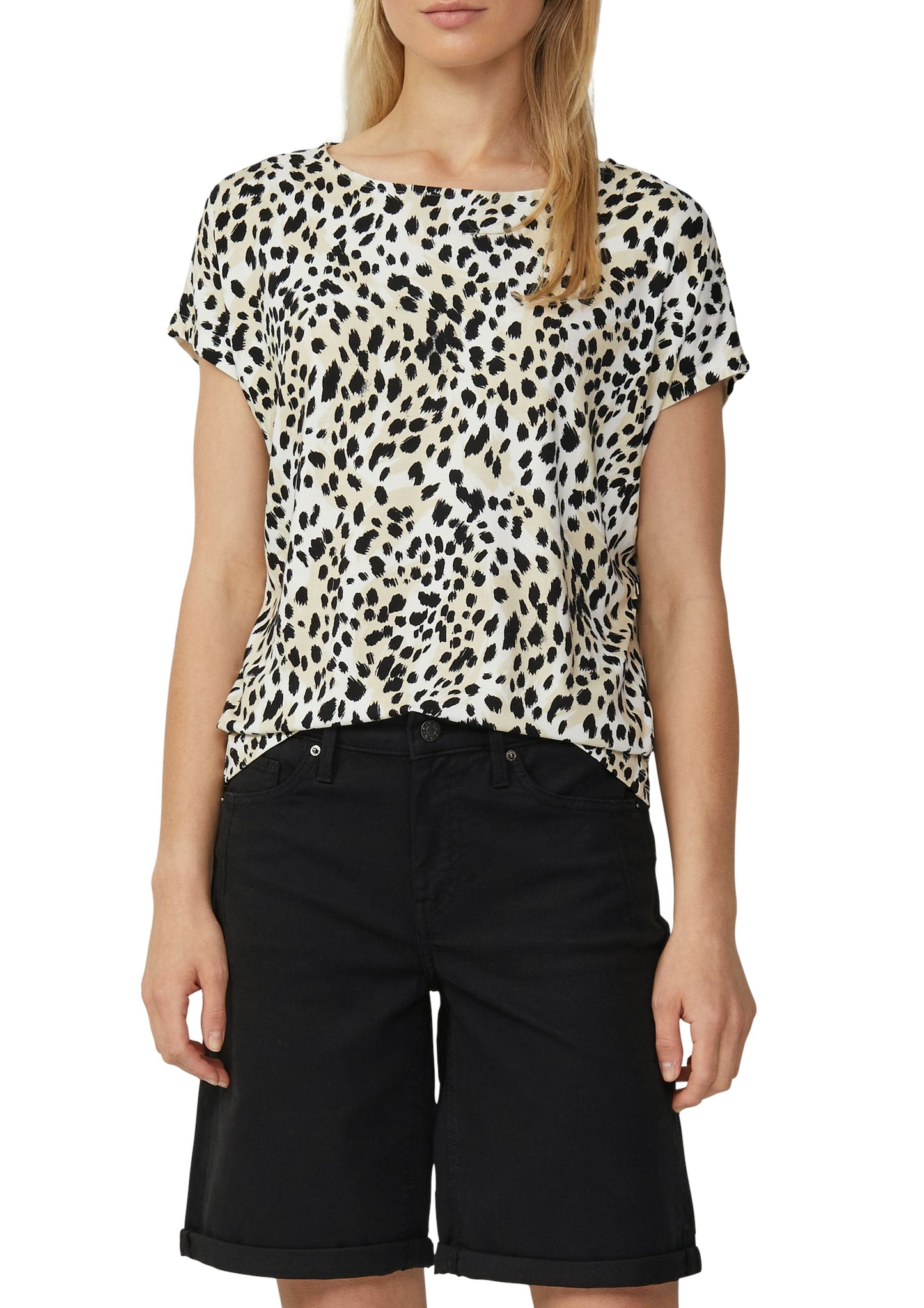 s.Oliver Damen T-Shirt weiß