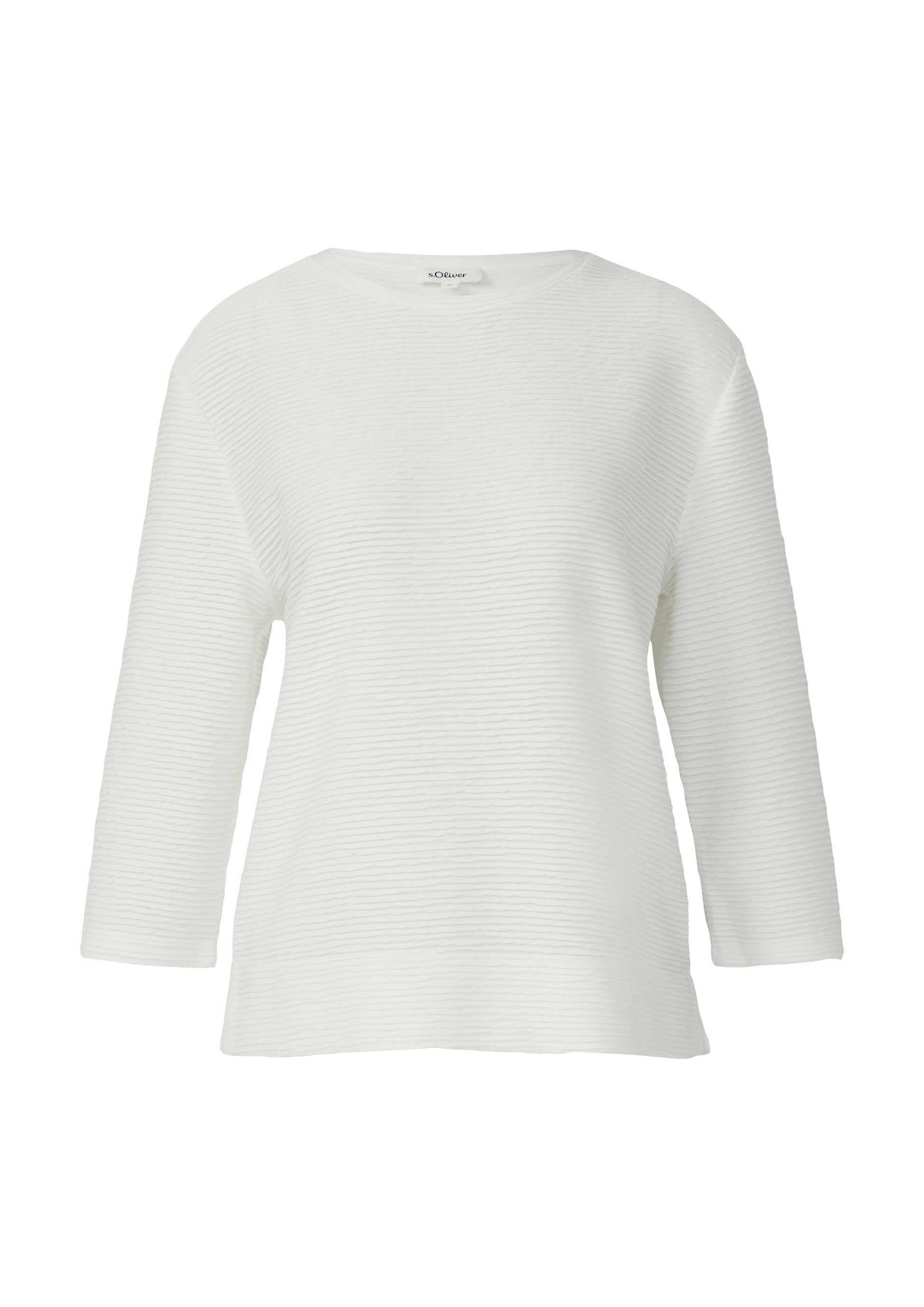 s.Oliver Damen Sweatshirt weiß