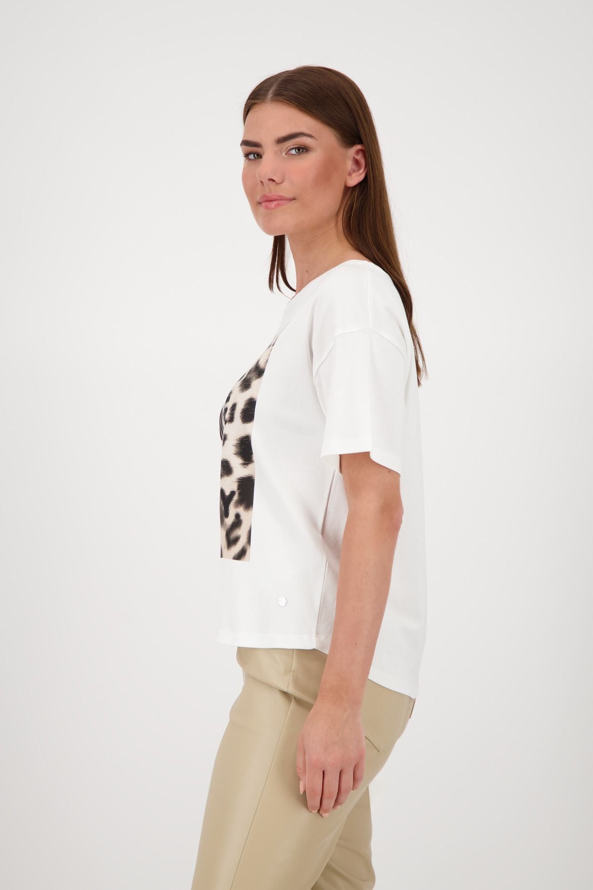 Monari Damen T-Shirt weiß