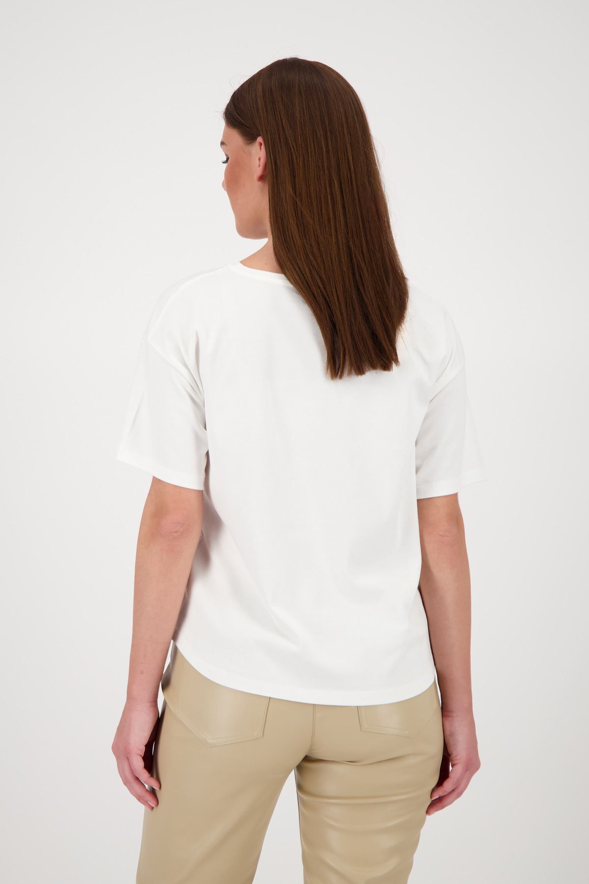 Monari Damen T-Shirt weiß