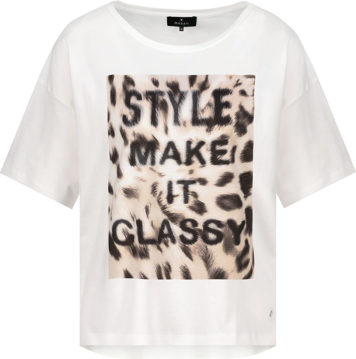 Monari Damen T-Shirt weiß