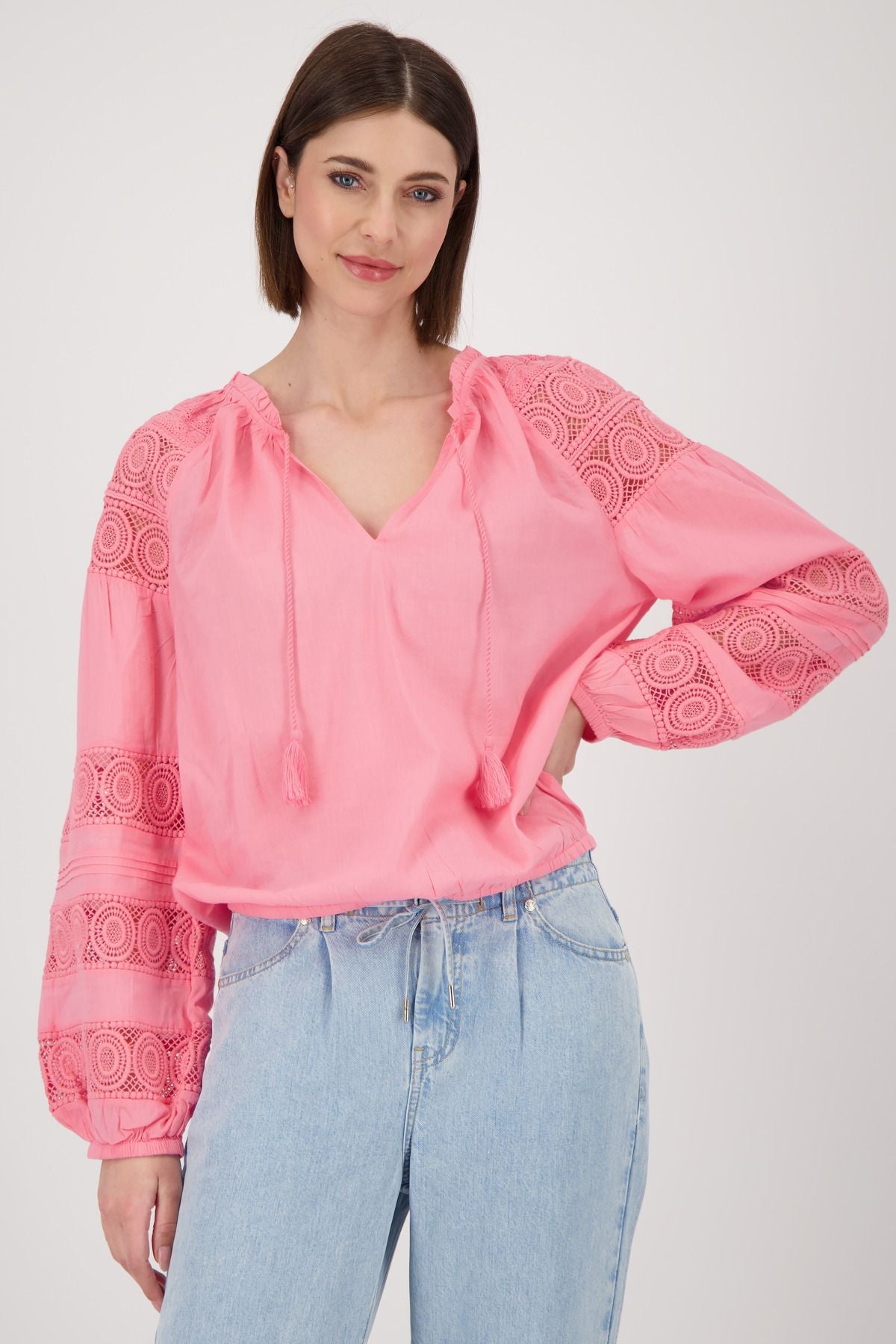 Monari Damen Bluse rosa