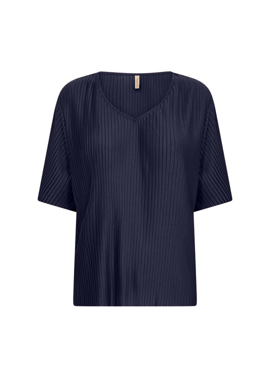 Soyaconcept Damen T-Shirt SC-KIRIT 19 XXL blau