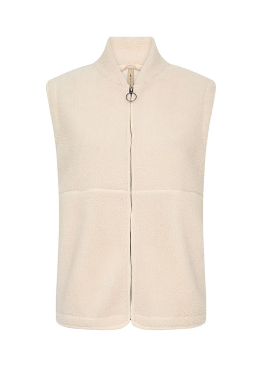Soyaconcept Damen Teddyweste SC-ONYX 3 XXL beige