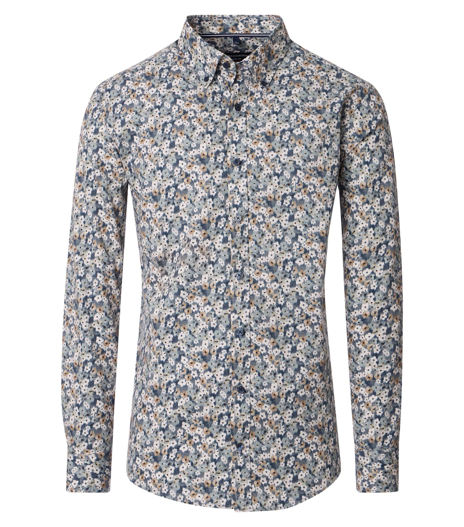 Casa Moda Herren Hemd silber