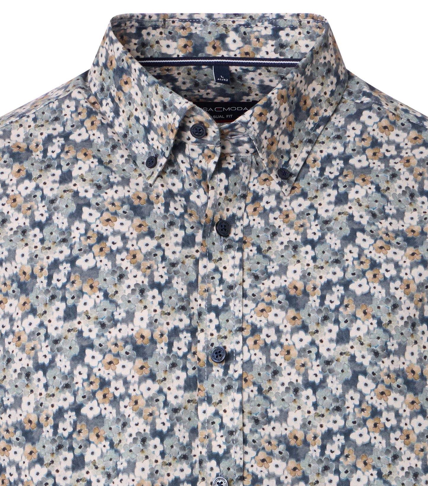 Casa Moda Herren Hemd silber
