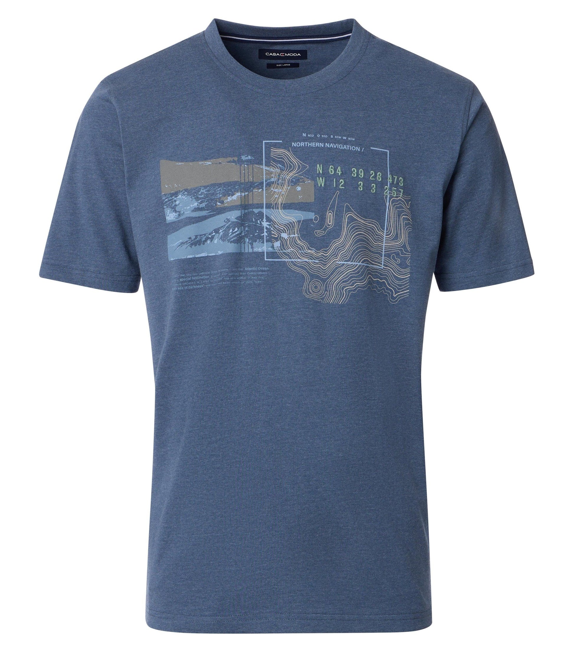 Casa Moda Herren T-Shirt blau