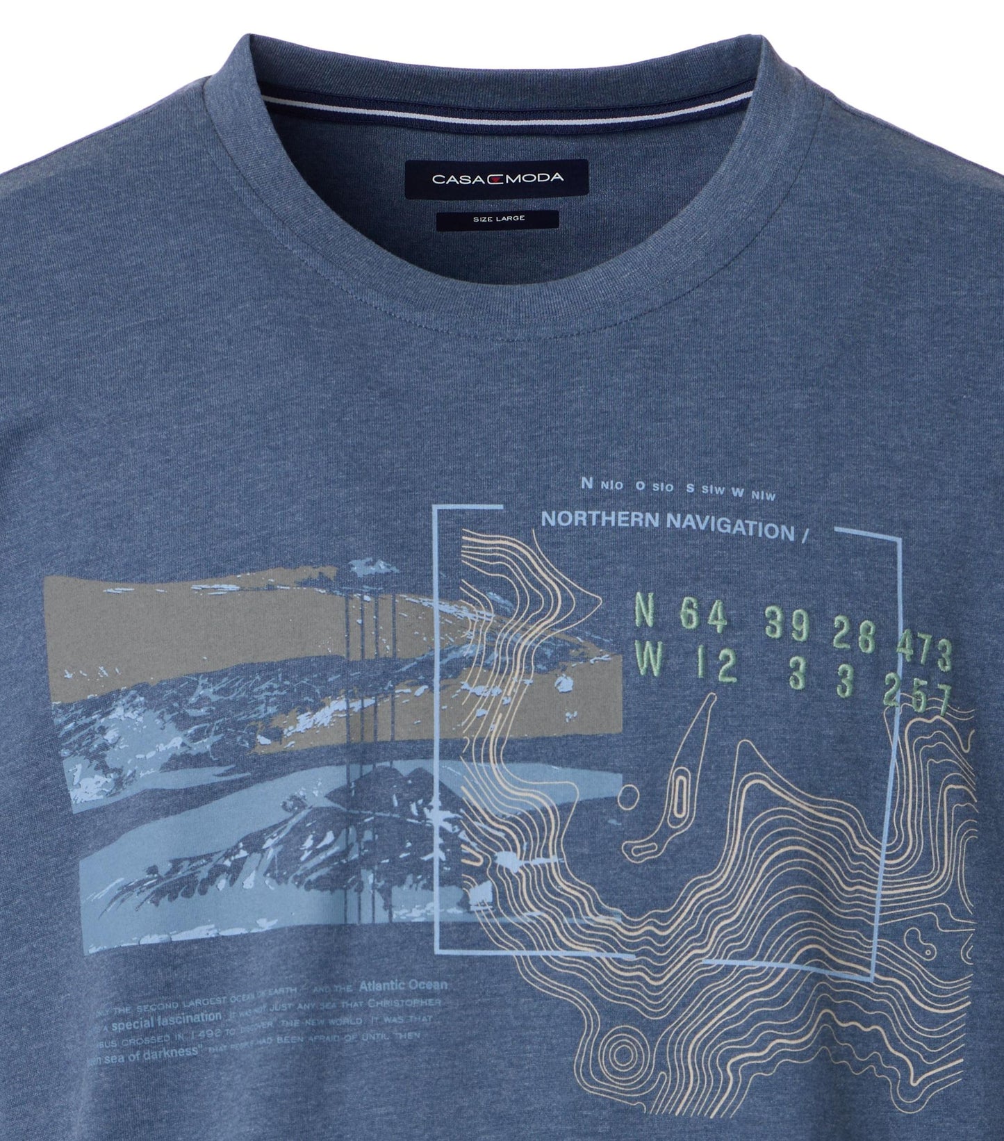 Casa Moda Herren T-Shirt blau
