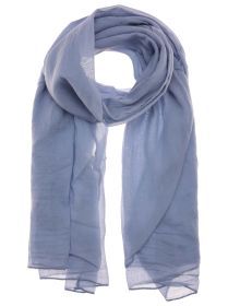 Zwillingsherz Damen Schal "Uni II" blau