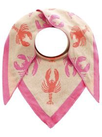 Zwillingsherz Damen Dreieckstuch "Happy Hummer" beige