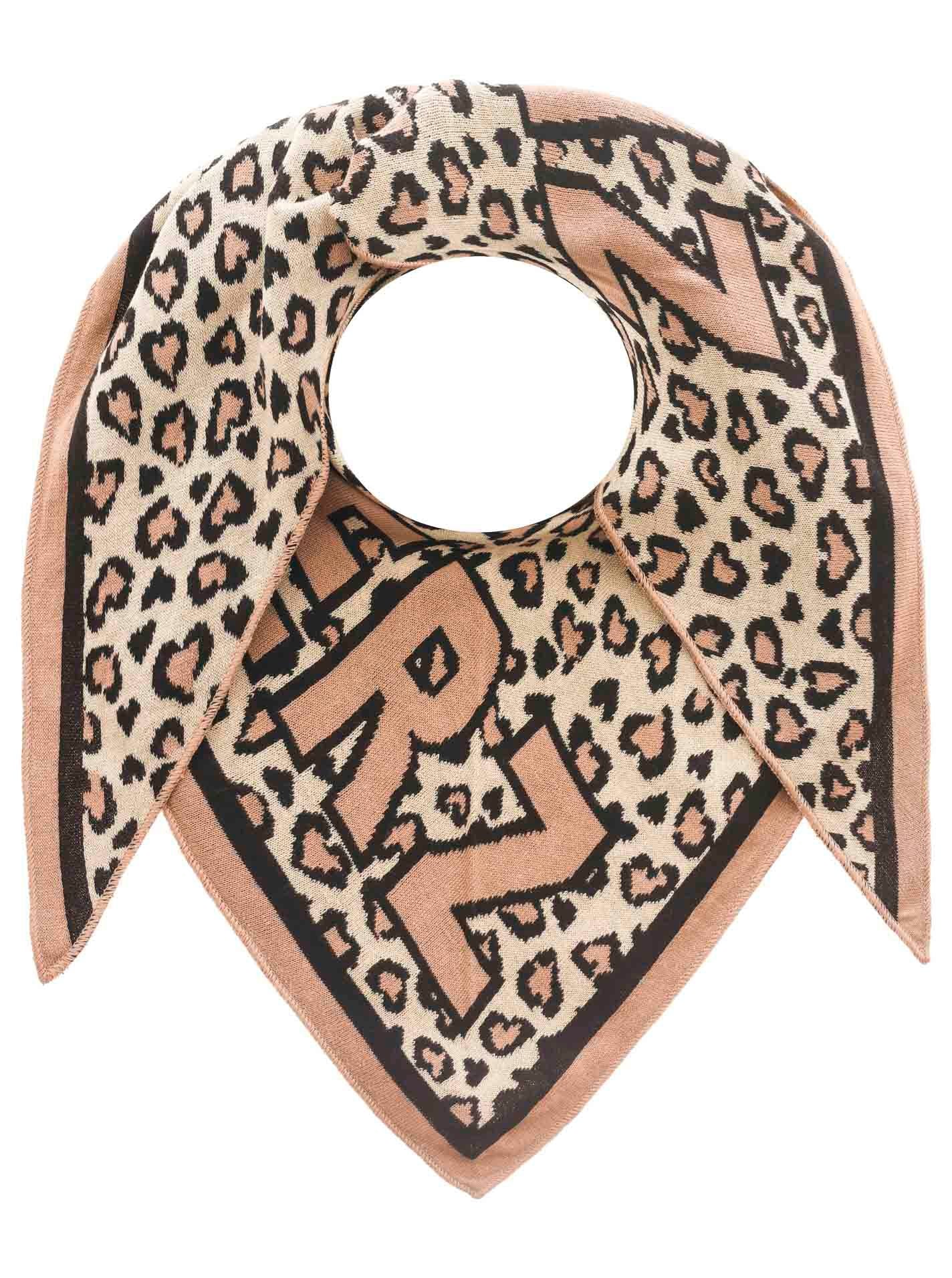 Zwillingsherz Damen Dreieckstuch "Leo & Zwillingsherz" beige