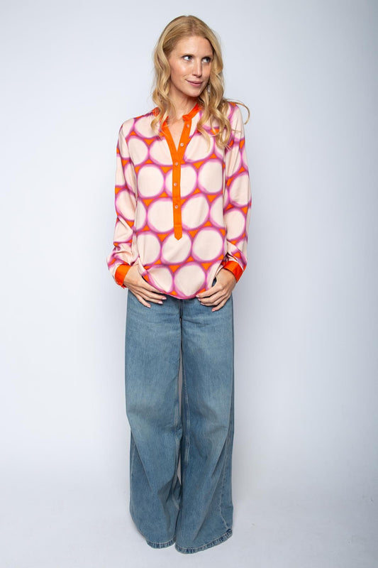 Emily van den Bergh Damen Bluse orange