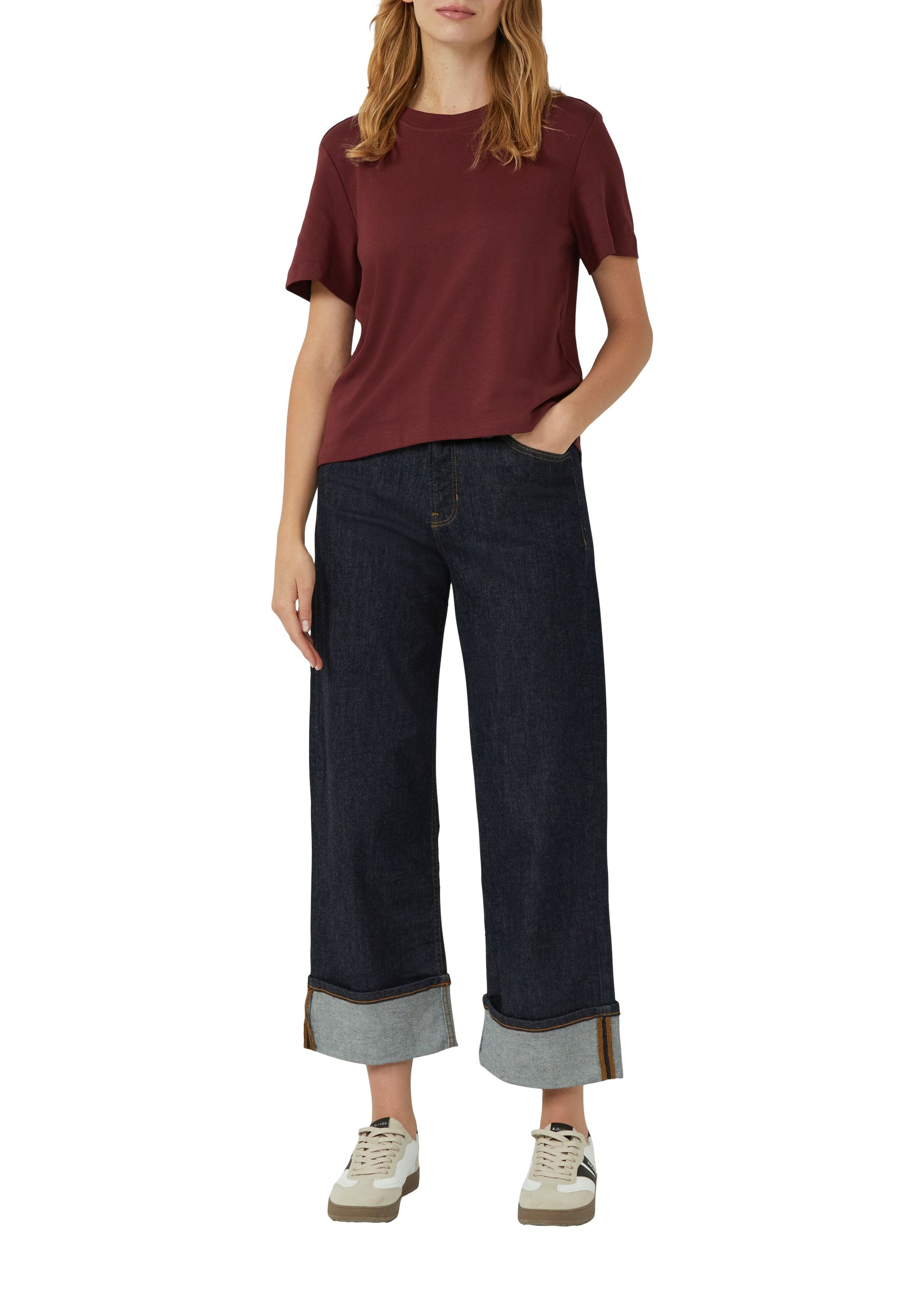 s.Oliver Damen T-Shirt rot