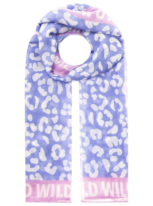 Zwillingsherz Damen Viskose Schal "Leo Dreams" blau