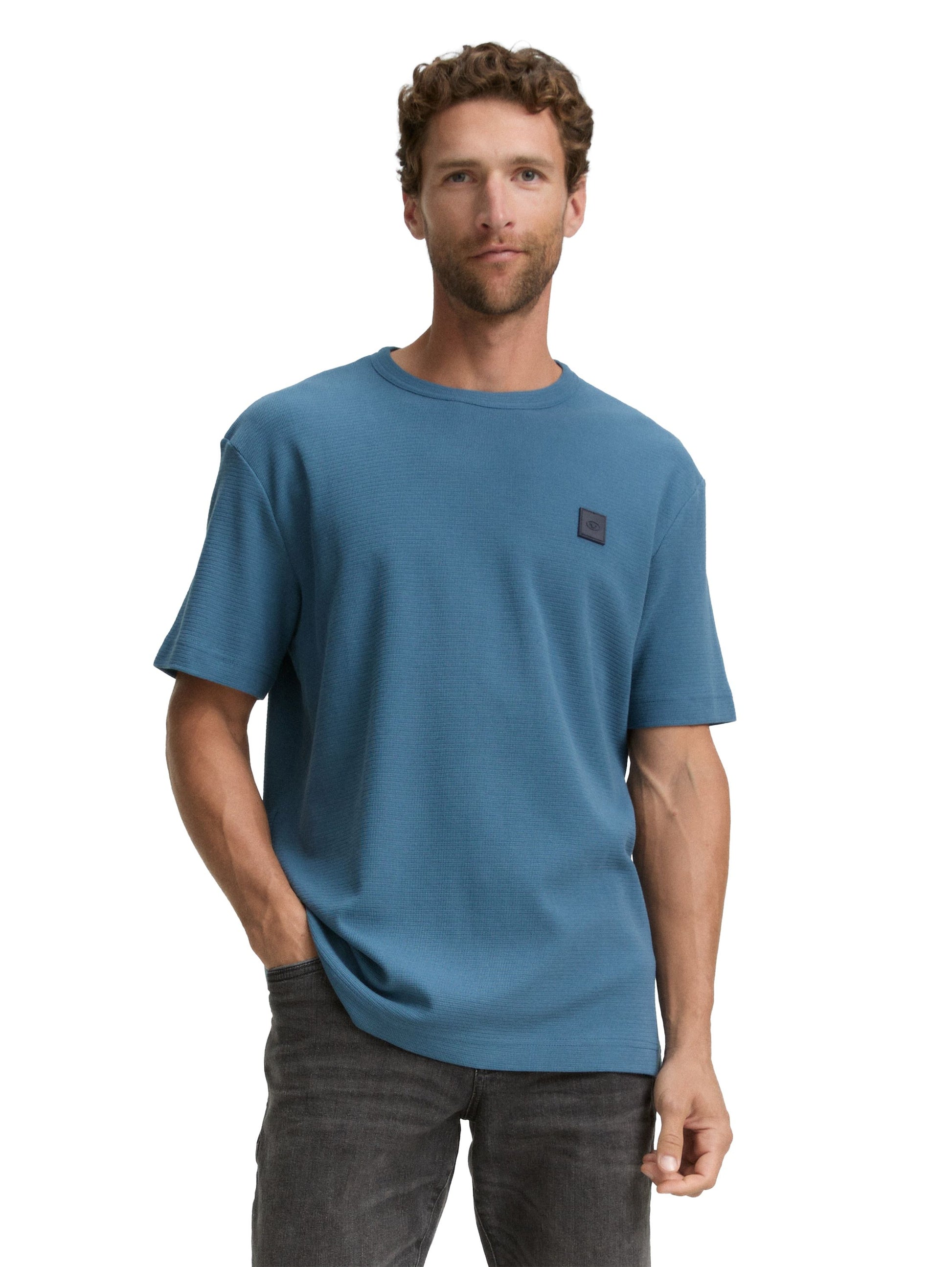 Tom Tailor Herren Shirt blau