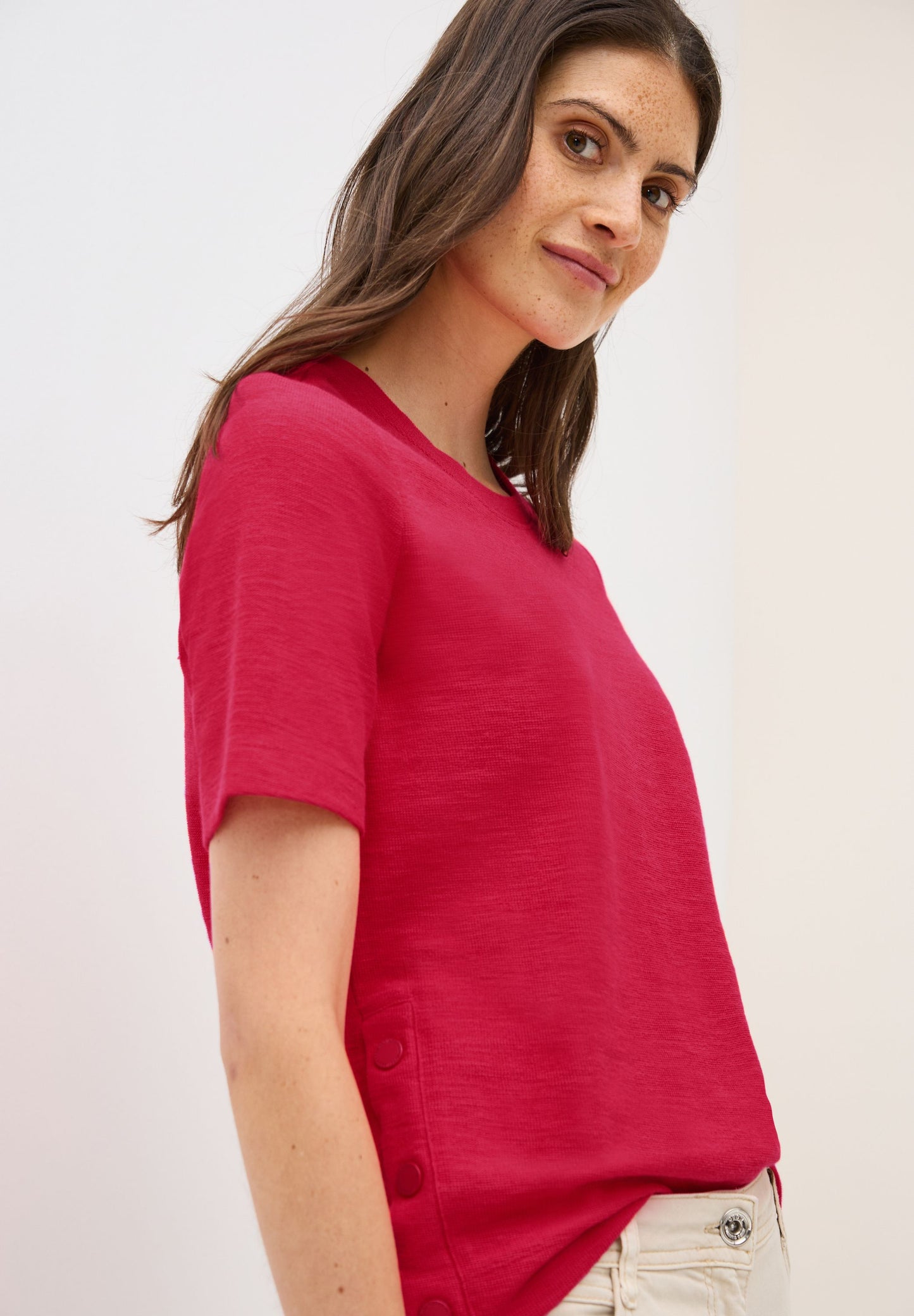 Cecil Damen Shirt rot