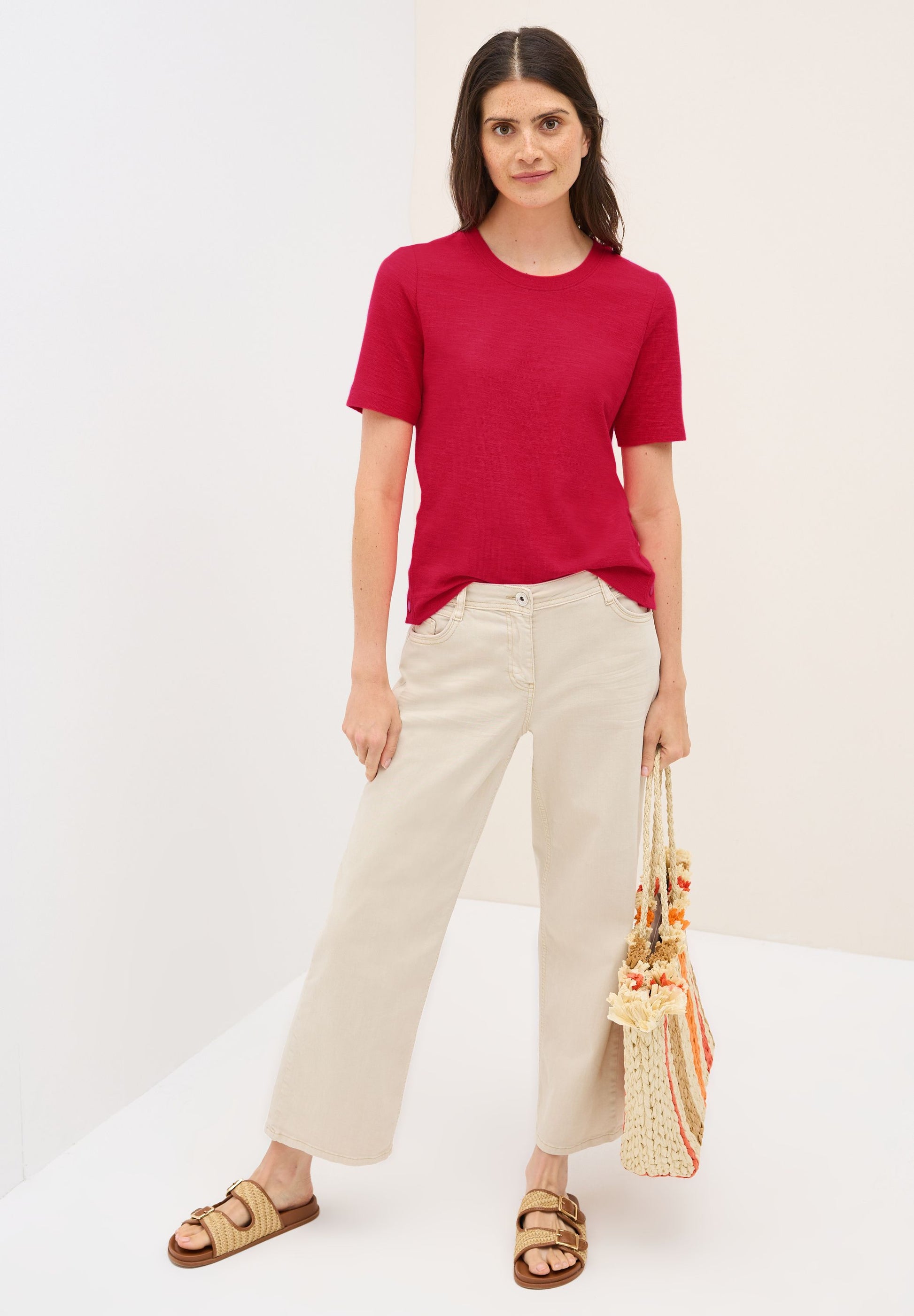 Cecil Damen Shirt rot