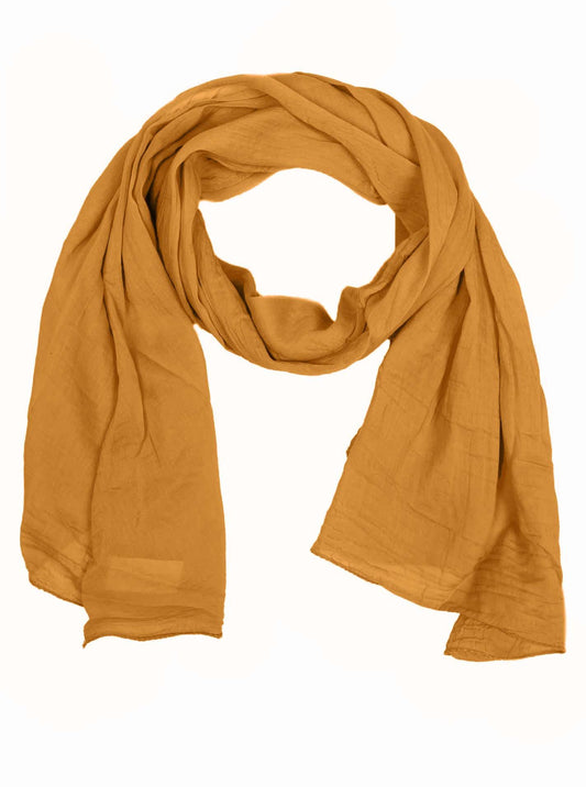 Zwillingsherz Damen Schal BW/Seide "Uni" orange